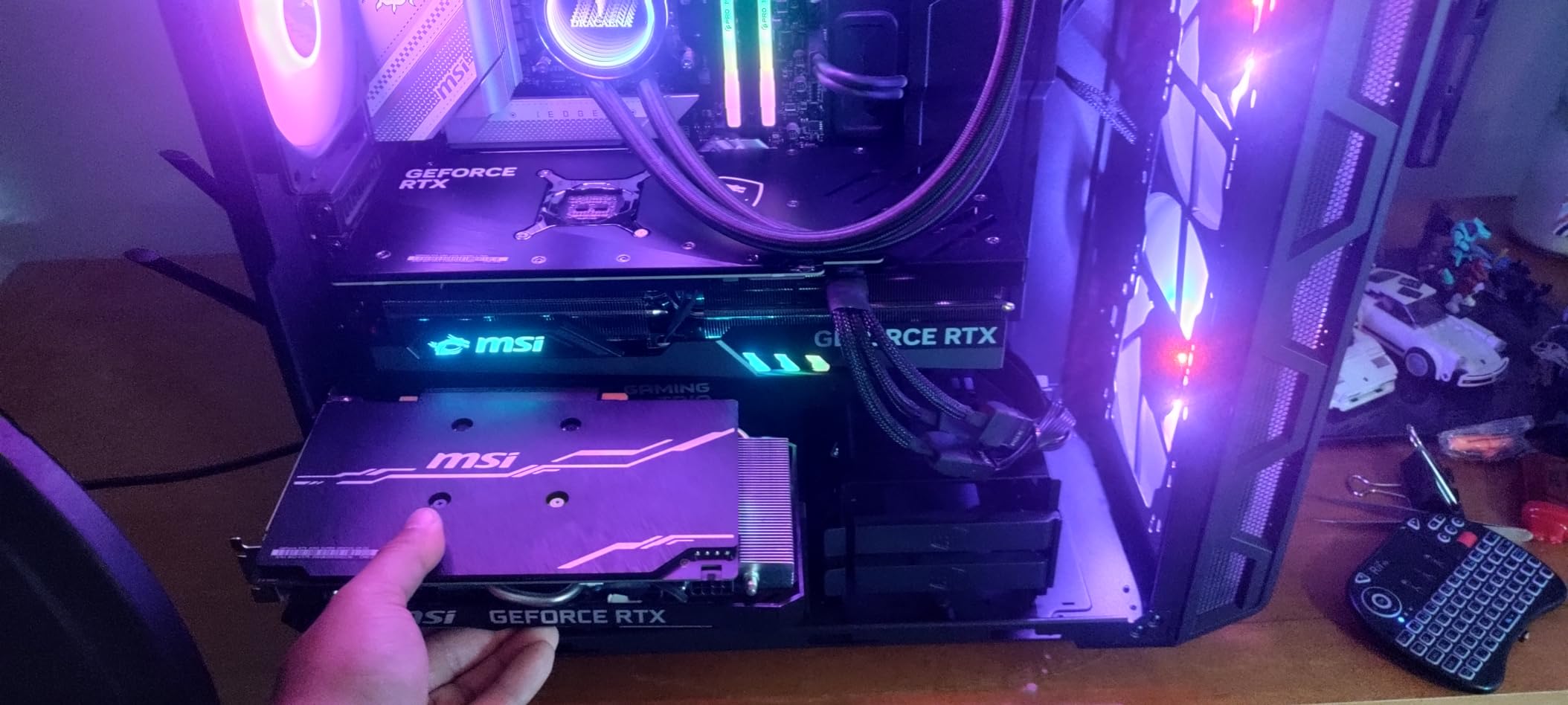 Gaming GeForce RTX 4080 16GB GDRR6X 384-Bit HDMI/DP Nvlink Tri-Frozr 3 Ada Lovelace Architecture Graphics Card (RTX 4080 16GB Gaming X Trio) customer photo 2