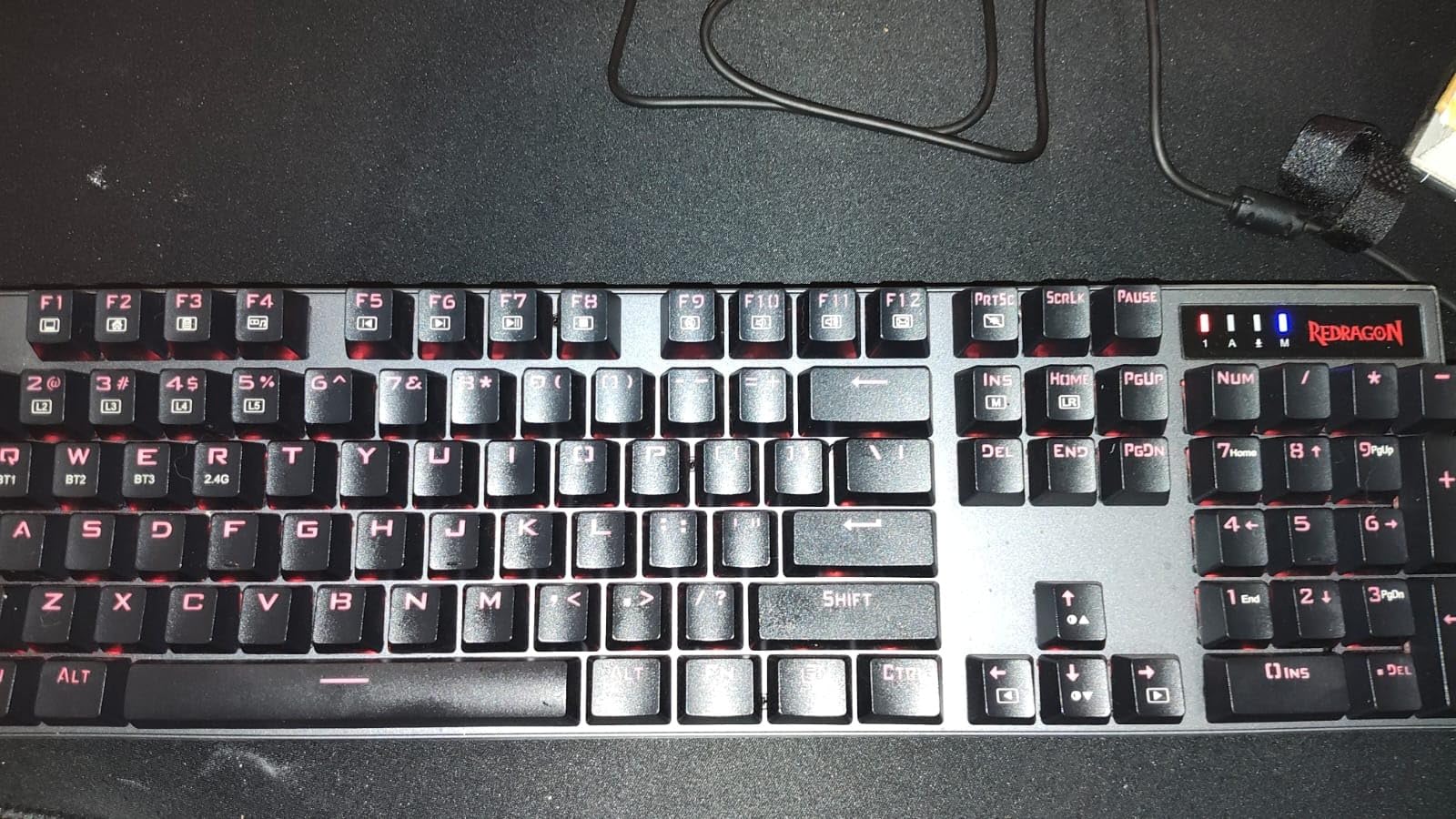 Redragon K556 PRO Upgraded Wireless RGB Gaming Keyboard, BT/2.4Ghz Tri-Mode Aluminum Mechanical Keyboard w/No-Lag Connection, Hot-Swap Linear Quiet Red Switch customer photo 2