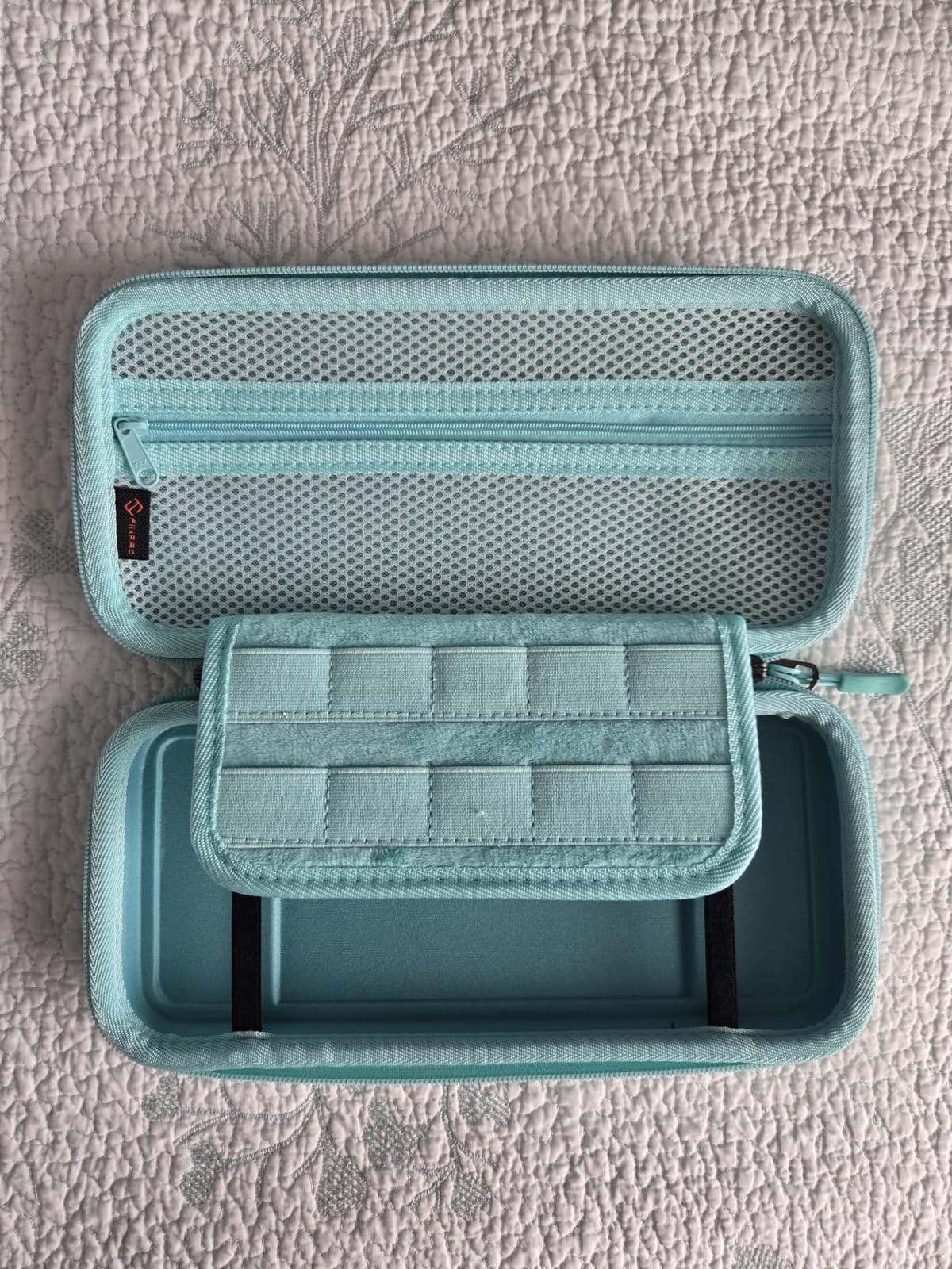 FINTIE Carrying Case for Nintendo Switch OLED Model 2021/Switch 2017, [Shockproof] Hard Shell Protective Cover Travel Bag with 10 Game Card Slots & Inner Pocket customer photo 1