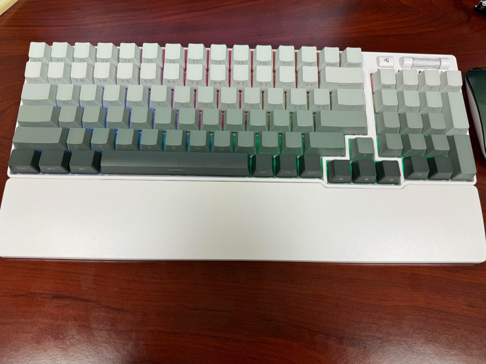 RK ROYAL KLUDGE RK96 RGB Wireless Mechanical Gaming Keyboard w/Wrist Rest | 90% 96 Keys Hot Swappable Mechanical Keyboard, 3-Mode BT5.0/2.4G/USB-C, Volume Control, Software Support & Massive Battery customer photo 2
