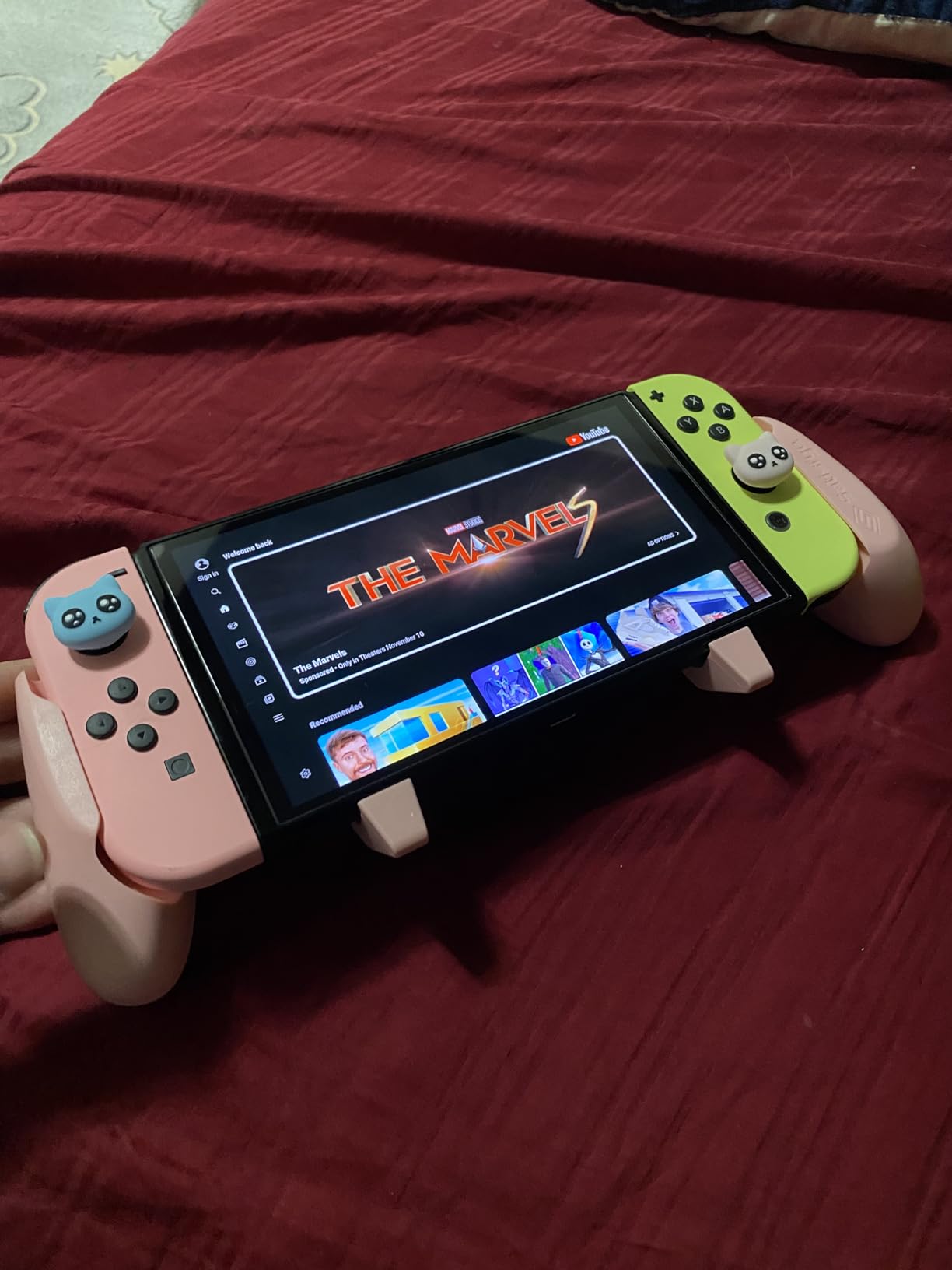 Satisfye - ZenGrip Pro Gen 3 OLED, Switch Grip Comfortable & Ergonomic, Joy Con & Switch Control - Blue customer photo 2