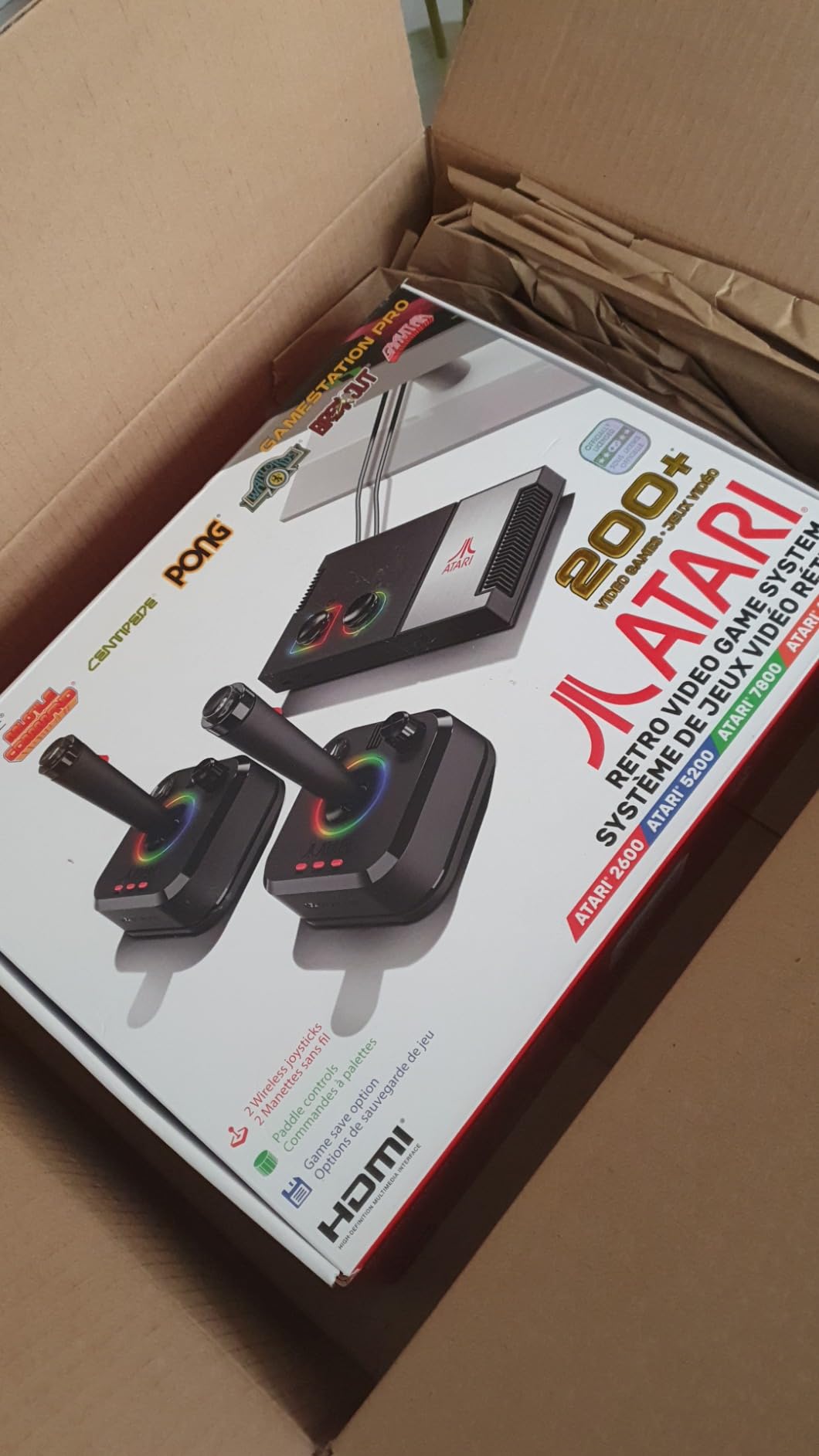My Arcade Atari Game Station Pro: Retro Video Game Console with 200+ Games, Wireless Joysticks, RGB LED Lights customer photo 1