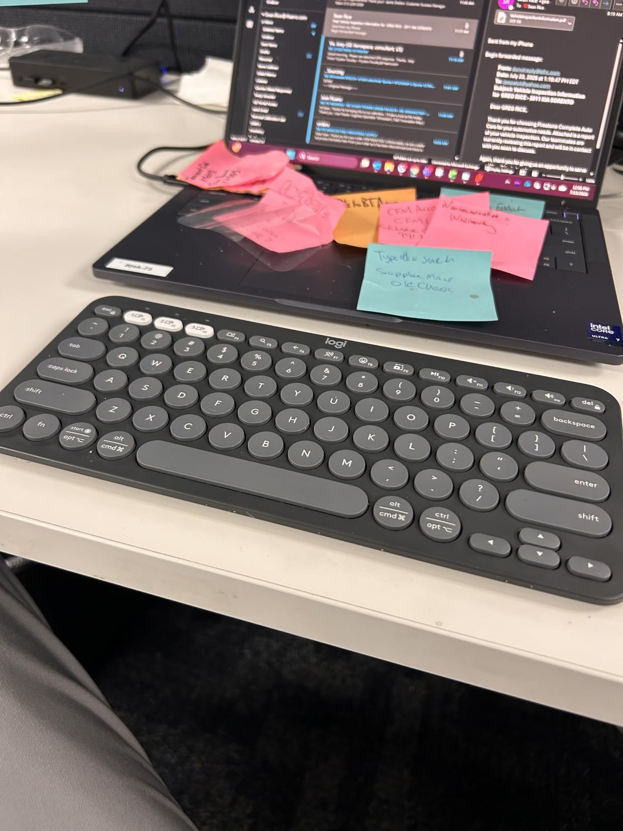 Logitech Pebble Keys 2 K380s Wireless Bluetooth Keyboard - Tonal Graphite customer photo 1