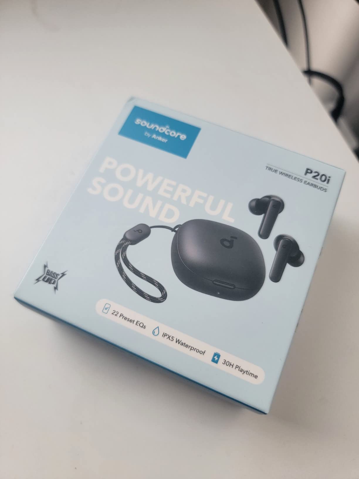 Soundcore by Anker P20i True Wireless Earbuds, with Big Bass, 30H Playtime | Bluetooth 5.3, Water-Resistant, 2 Mics for AI Clear Calls, 22 Preset EQs, Customization via App customer photo 1