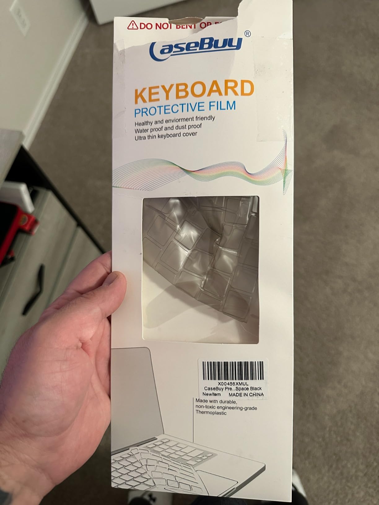 CaseBuy Keyboard Cover for 2026-2023 MacBook Air 15/13.6, Pro 14/16 inch customer photo 1