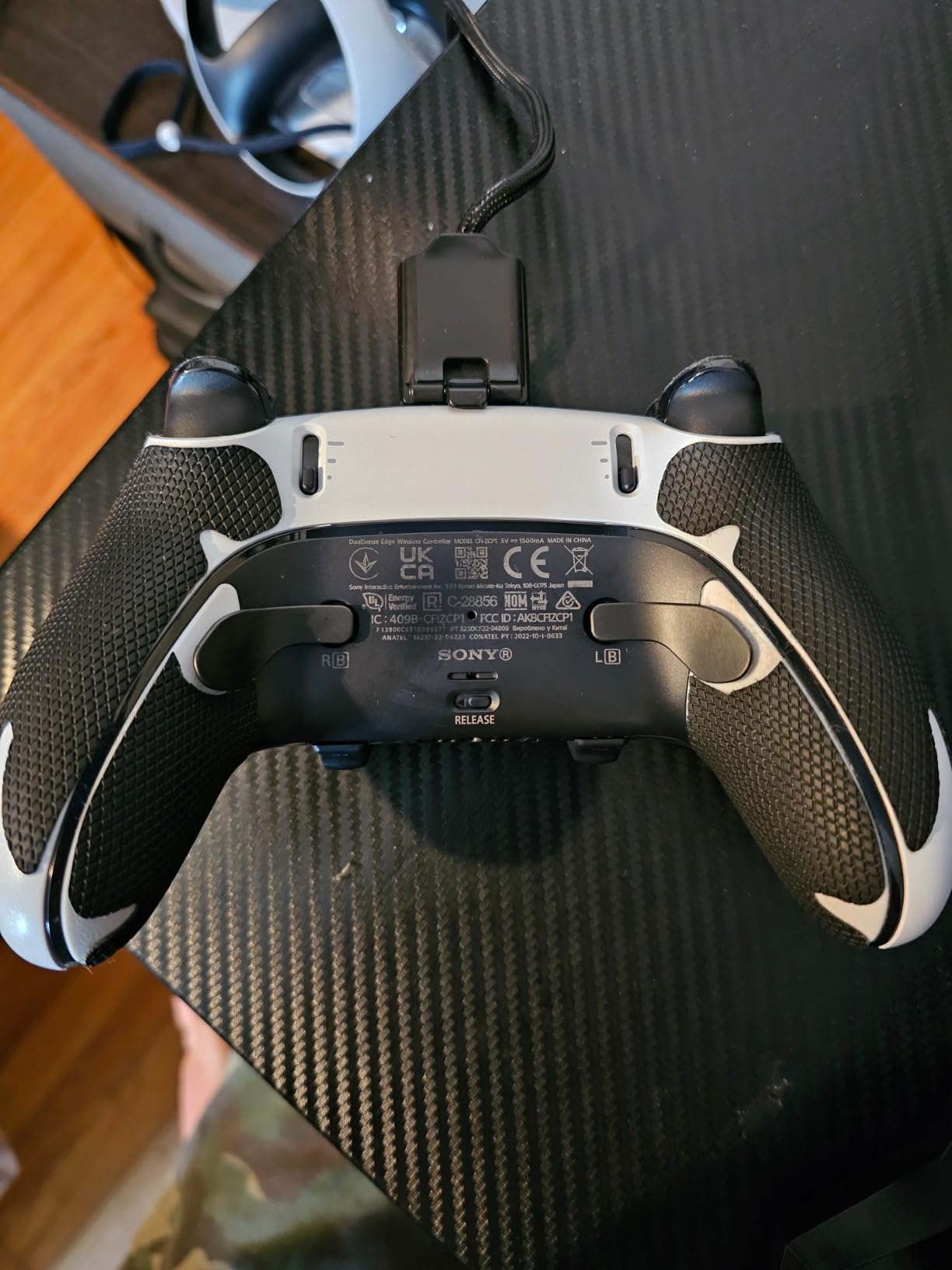 HOTLINEGAMES Controller Grips Compatible with PS5 Dualsense Edge, PlayStation 5 Controller Accessories, Skin Kit, Anti-Slip Grip Tape, Sweat-Absorbent, Easy to Apply (Handle Grips+Buttons+Triggers) customer photo 2
