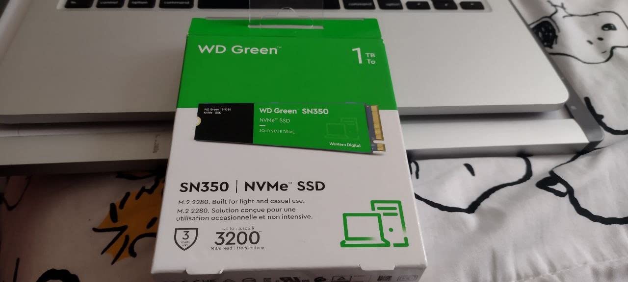 Western Digital 500GB WD Green SN350 NVMe Internal SSD Solid State Drive - Gen3 PCIe, M.2 2280, Up to 2,400 MB/s - WDS500G2G0C customer photo 2