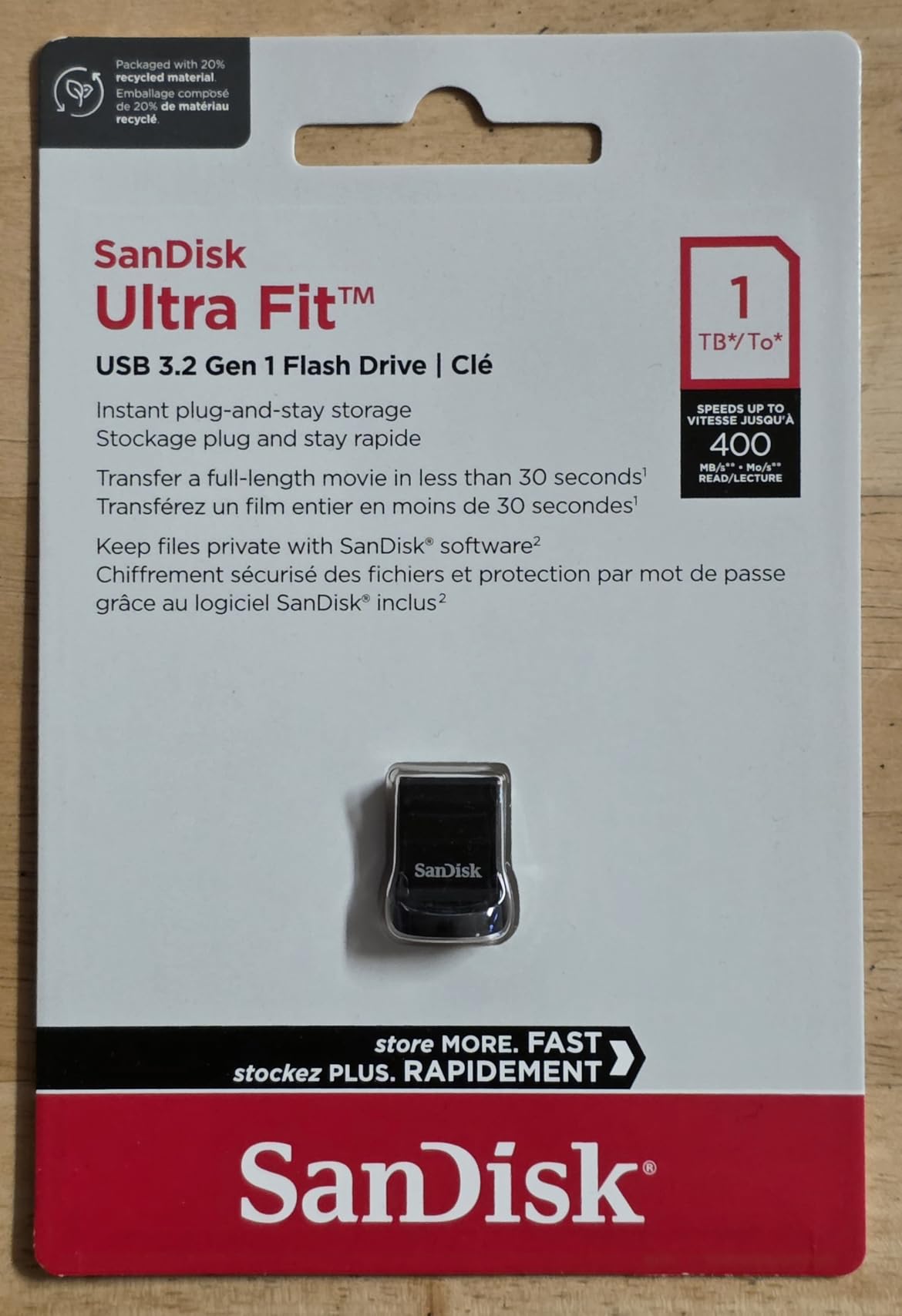 SanDisk 128GB Ultra Fit USB 3.2 Gen 1 Flash Drive - Up to 400MB/s, Plug-and-Stay Design customer photo 2