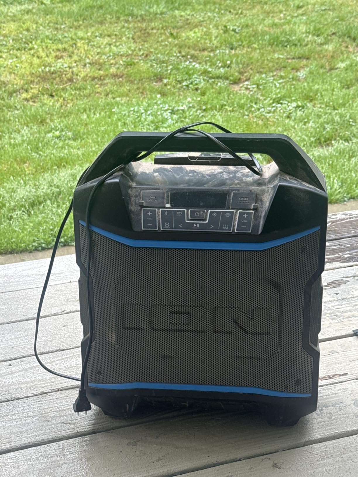 ION Block Rocker 120W Bluetooth Outdoor Speaker with Wheels | Water Resistant, Radio, Karaoke Mic, USB Charging, Stereo Linking, Bass Boost and App Control, for Parties and Outdoor Events customer photo 1
