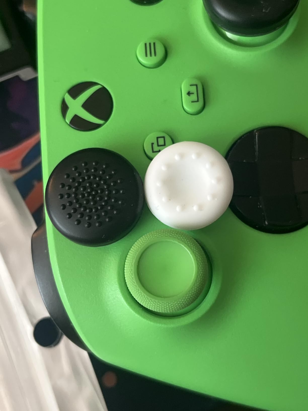 24-Pack Anti-Slip Silicone Thumb Grip Caps, 12 Colors High Sensitivity Joystick Covers with 360° Textured Dots for PS5 PS4 Xbox Series X/S Xbox One Xbox 360 Controller customer photo 2