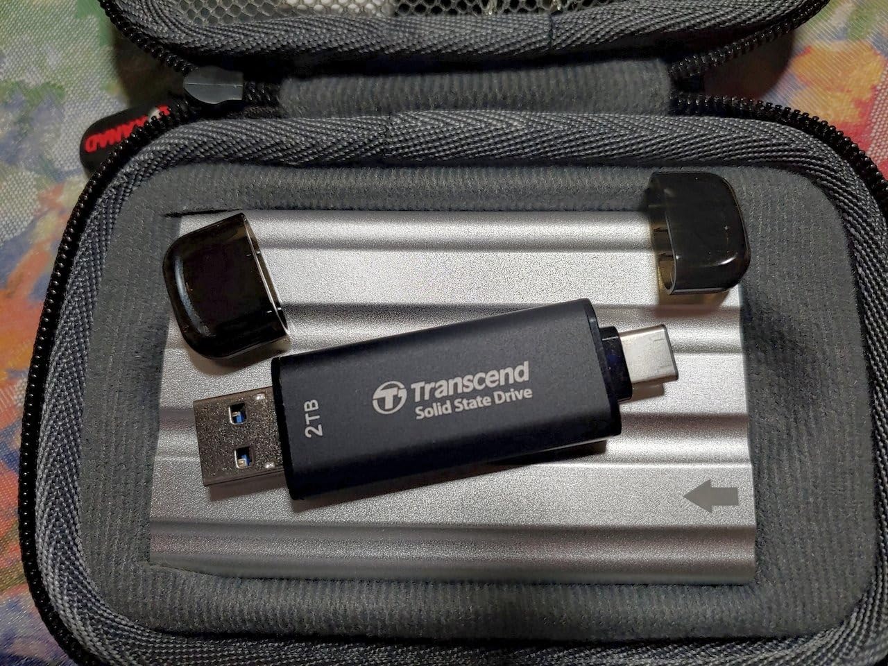 Transcend 256GB ESD310 Dual Portable SSD 1050MB/s USB-A+C, Thumb Drive | External Solid State Drive USB 3.2 Gen 2 for iPhone17,16,15, iPad, Mac, Tesla, Steam Deck, Android, Smart TV customer photo 2