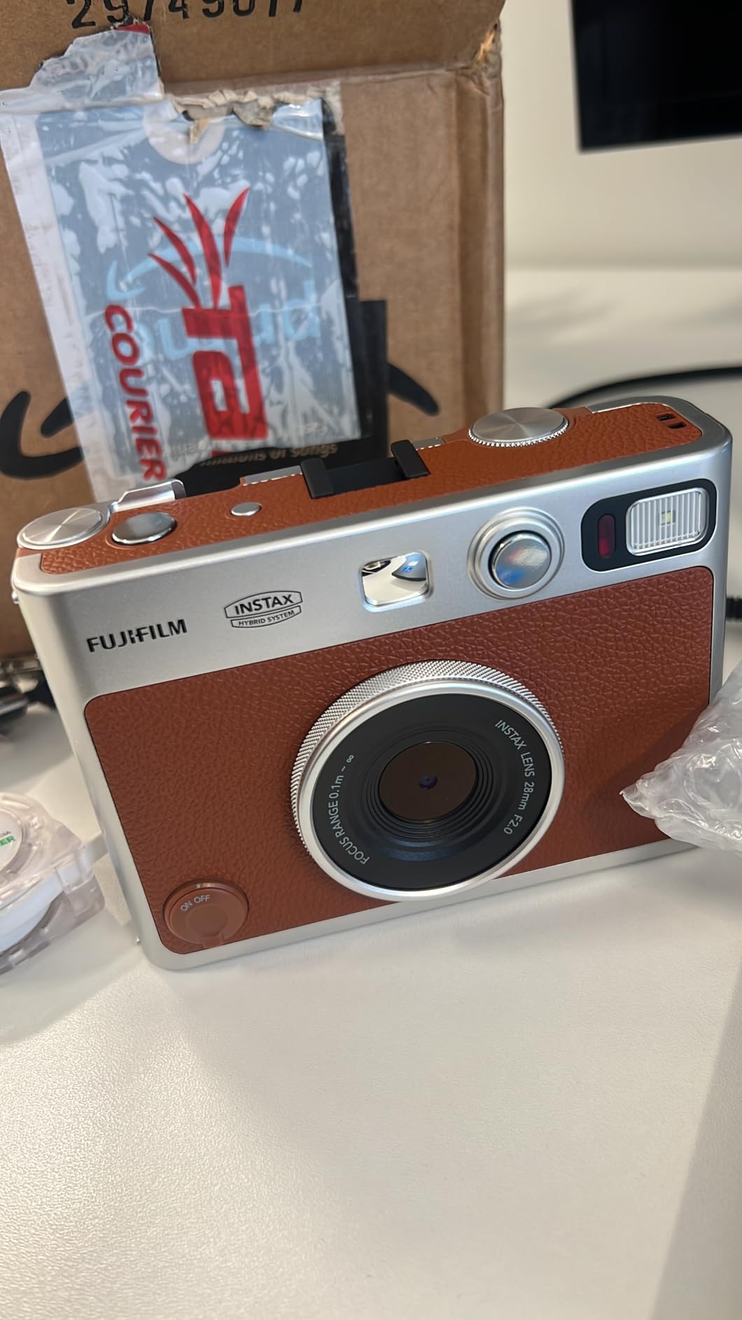Fujifilm Instax Mini EVO Instant Camera - Brown customer photo 1