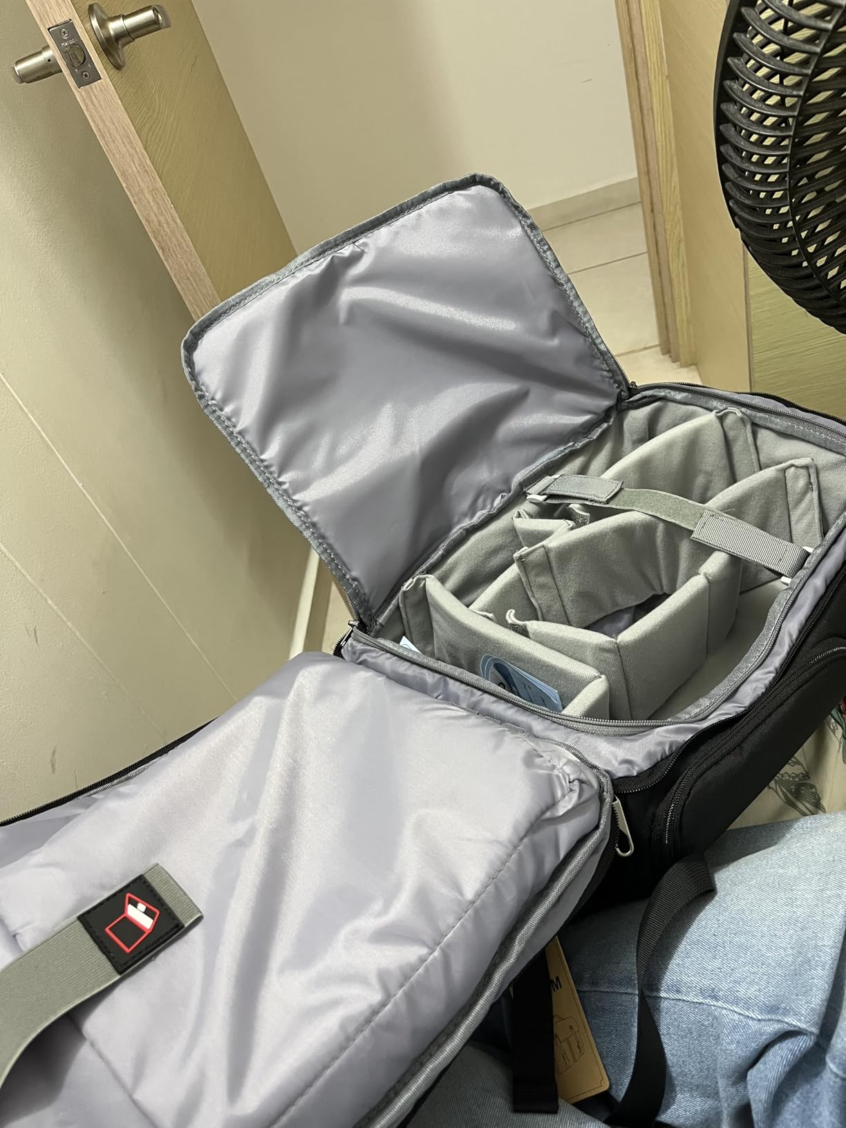 SDYSM Camera Bag Backpack Professional for DSLR SLR Mirrorless Camera Waterproof Laptop Back Pack 14 Inch with Rain Cover Anti Theft Travel Case Large Capacity Photography Backpack Black customer photo 1