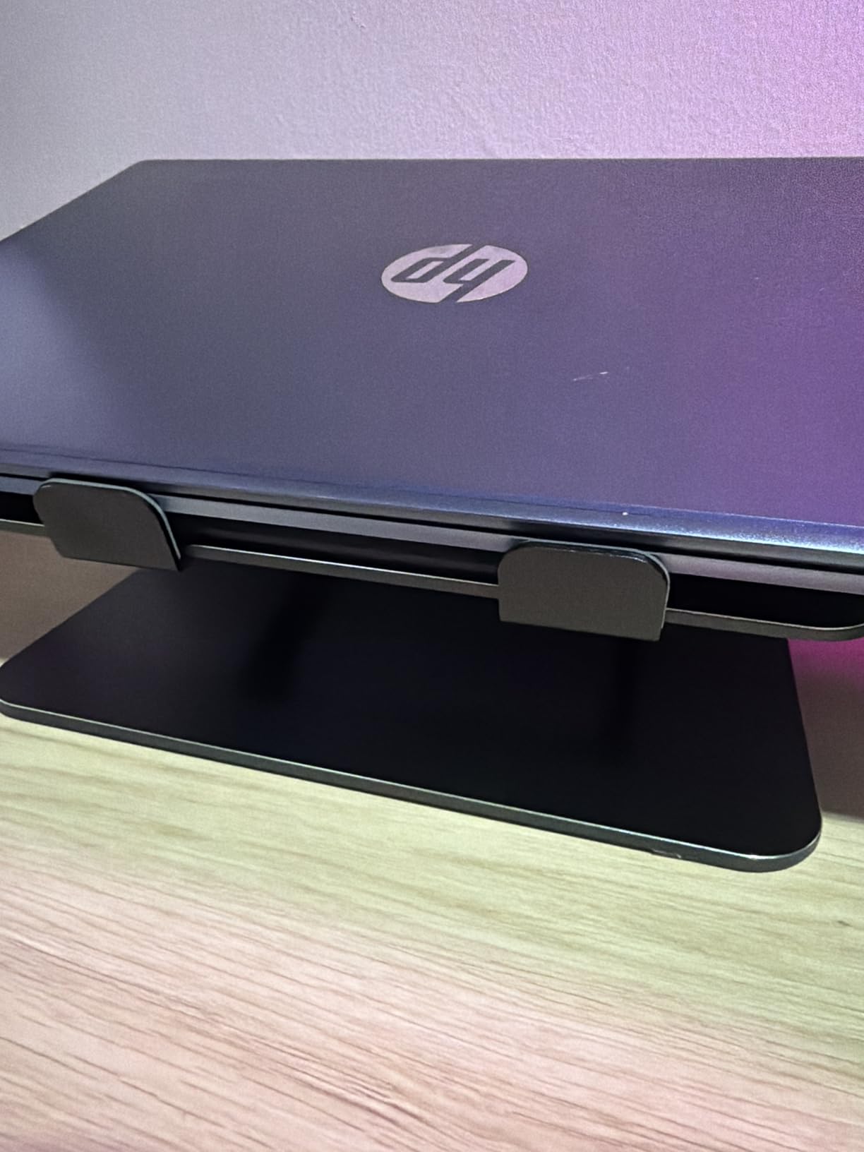 Adjustable Laptop Stand for Desk, Metal Laptop Riser Holder | Portable Desktop Book Stands, Foldable Ventilated Cooling Computer Notebook Stand Compatible with 10-15.6