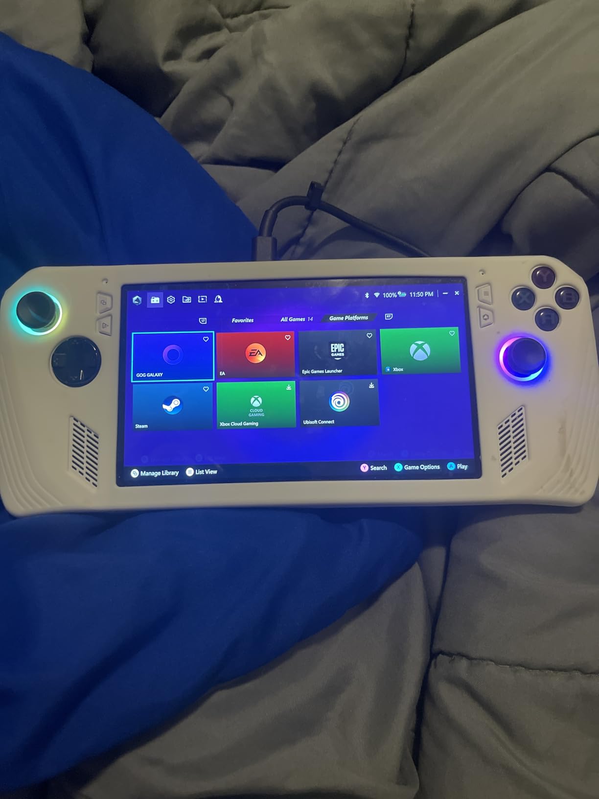 ASUS - ROG Ally Gaming Handheld Console - Z1 Processor, 512GB, 1080p 120Hz Display, White customer photo 2