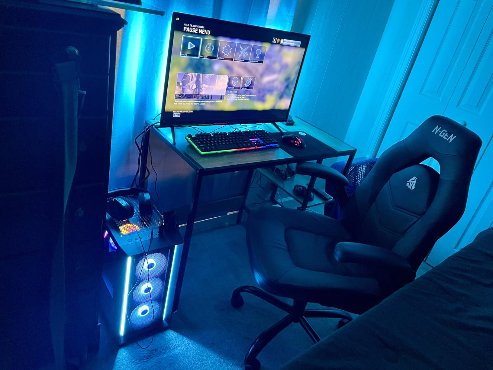 Skytech Gaming Nebula Gaming PC Desktop - Intel Core i5 13400F 2.5 GHz, NVIDIA RTX 4060, 1TB NVME SSD, 16GB DDR4 RAM 3200, 600W Gold PSU, 11AC Wi-Fi, Windows 11 Home 64-bit, Black customer photo 1