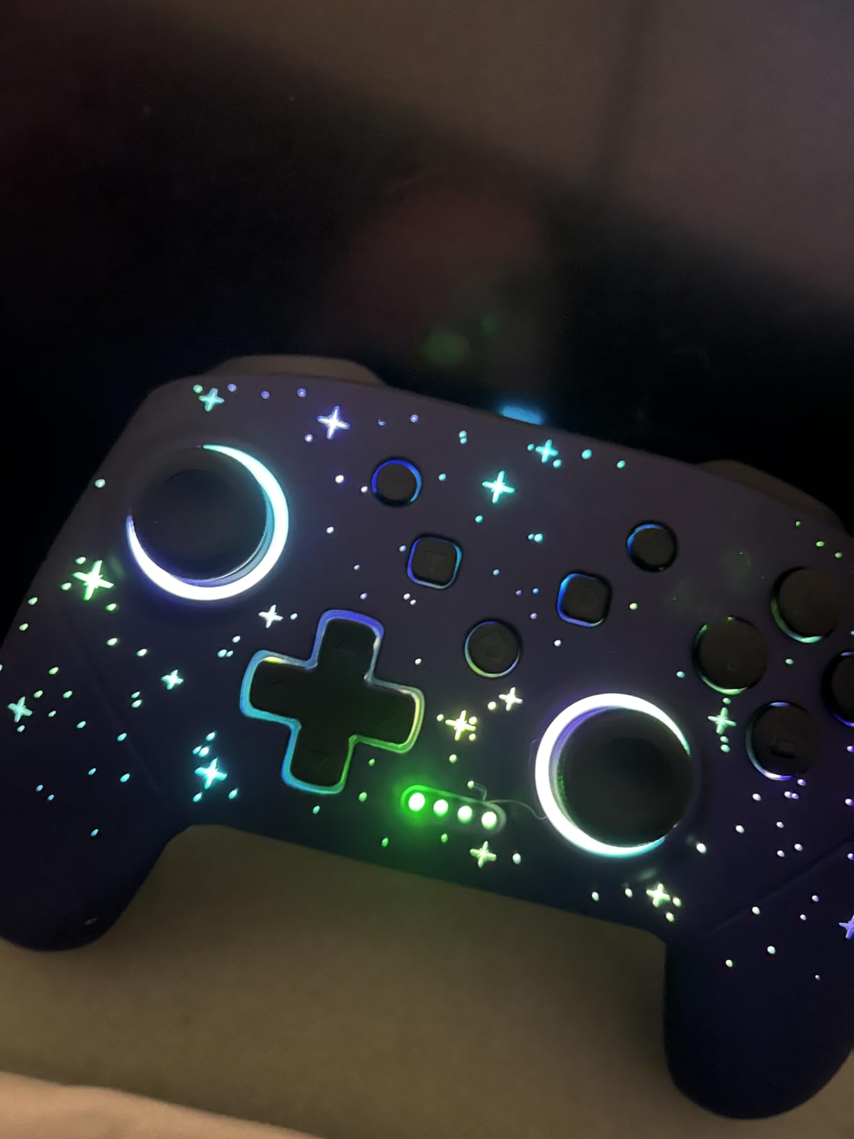 VOYEE Switch Controllers for Switch/Lite/OLED/PC Windows, RGB Star LED | Wireless Pro Controller, Programmable, One-key Pairing, Wake-up, Turbo, Vibration, 6-Axis Gyro Control, 10-15H Runtime customer photo 1