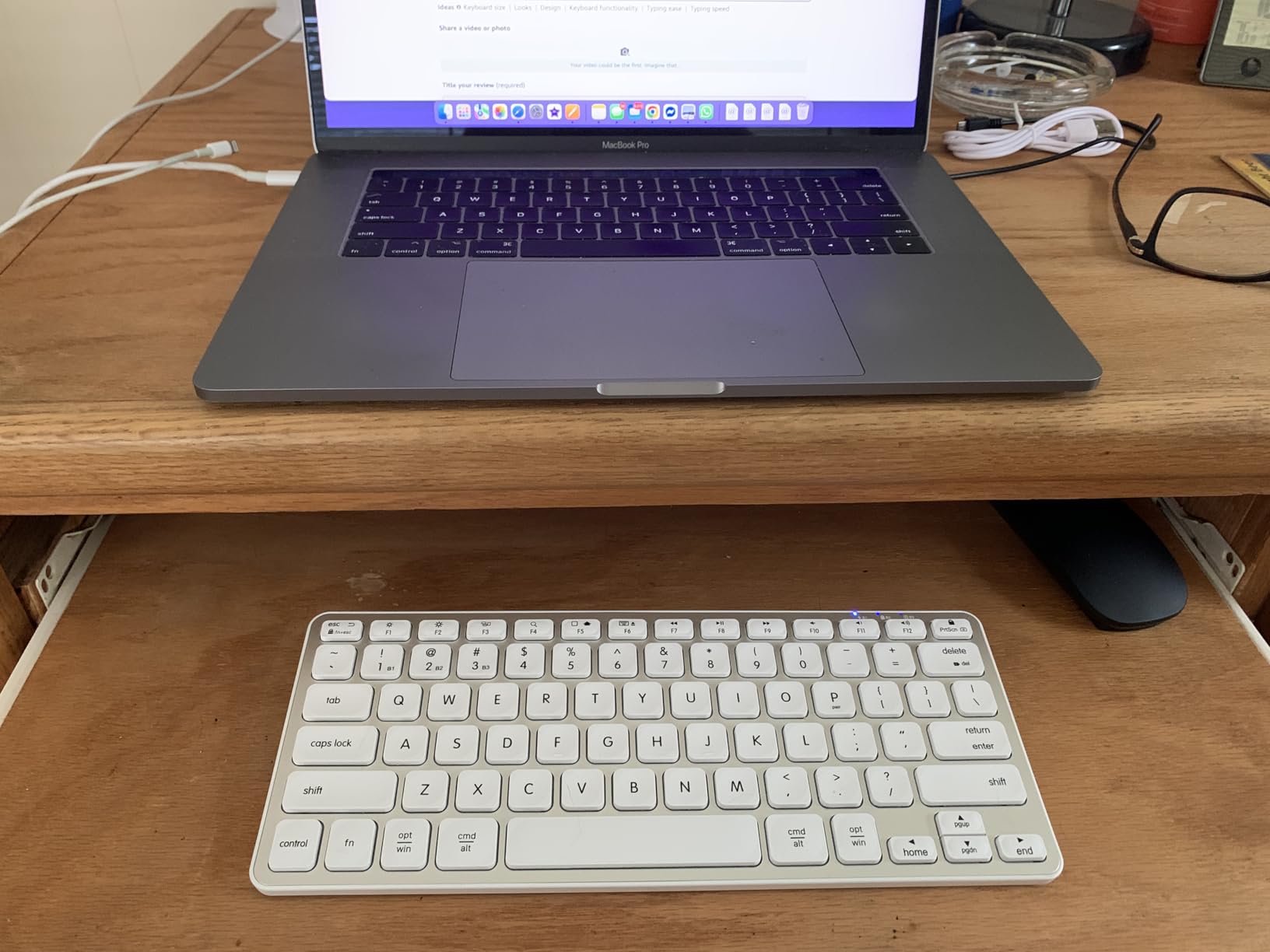 Macally Wireless Bluetooth Keyboard for Mac - Premium Multi Device Connectivity - Compatible Apple Keyboard for MacBook Pro/Air, iMac, Mac mini, iPad, Laptop, and PC customer photo 1