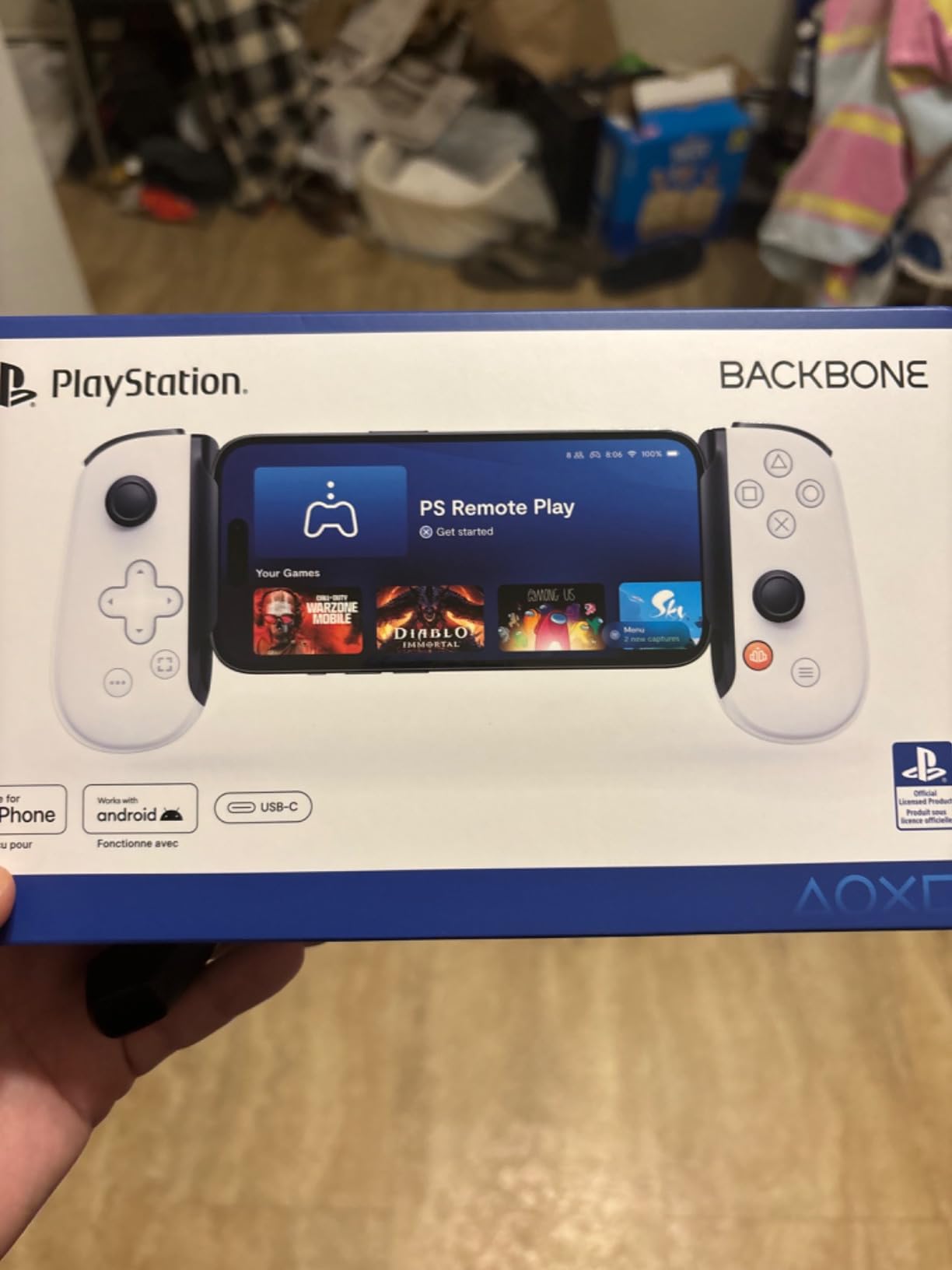 BACKBONE One Mobile Gaming Controller (PlayStation Edition), USB-C | For Android & iPhone 15/16/17, 2nd Gen, Play Xbox, Fortnite, Call of Duty, & More customer photo 2