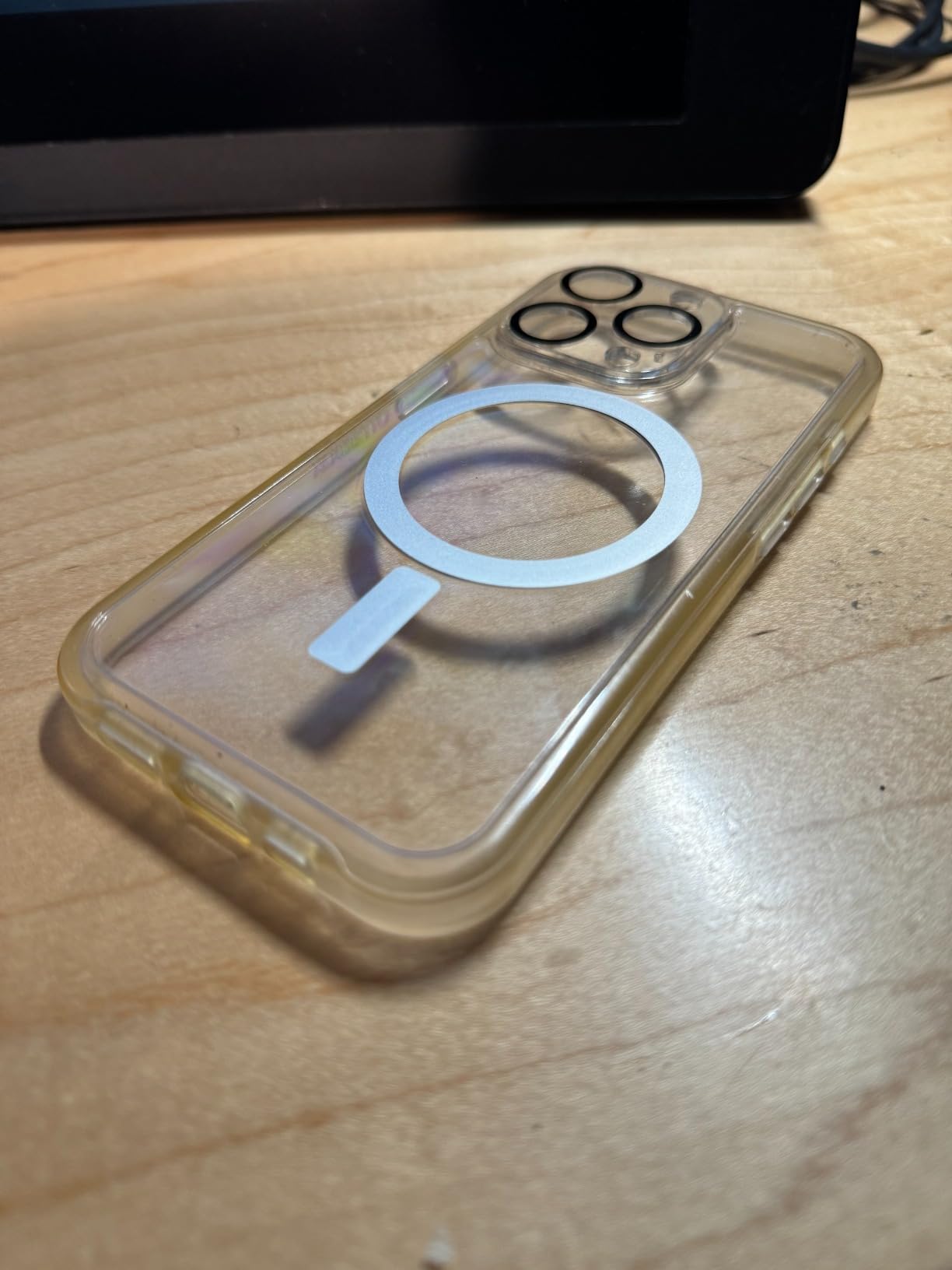 OtterBox iPhone 15 Pro (Only) Symmetry Clear Series Case - Clear, Ultra-Sleek, Wireless Charging Compatible, Raised Edges Protect Camera & Screen customer photo 2