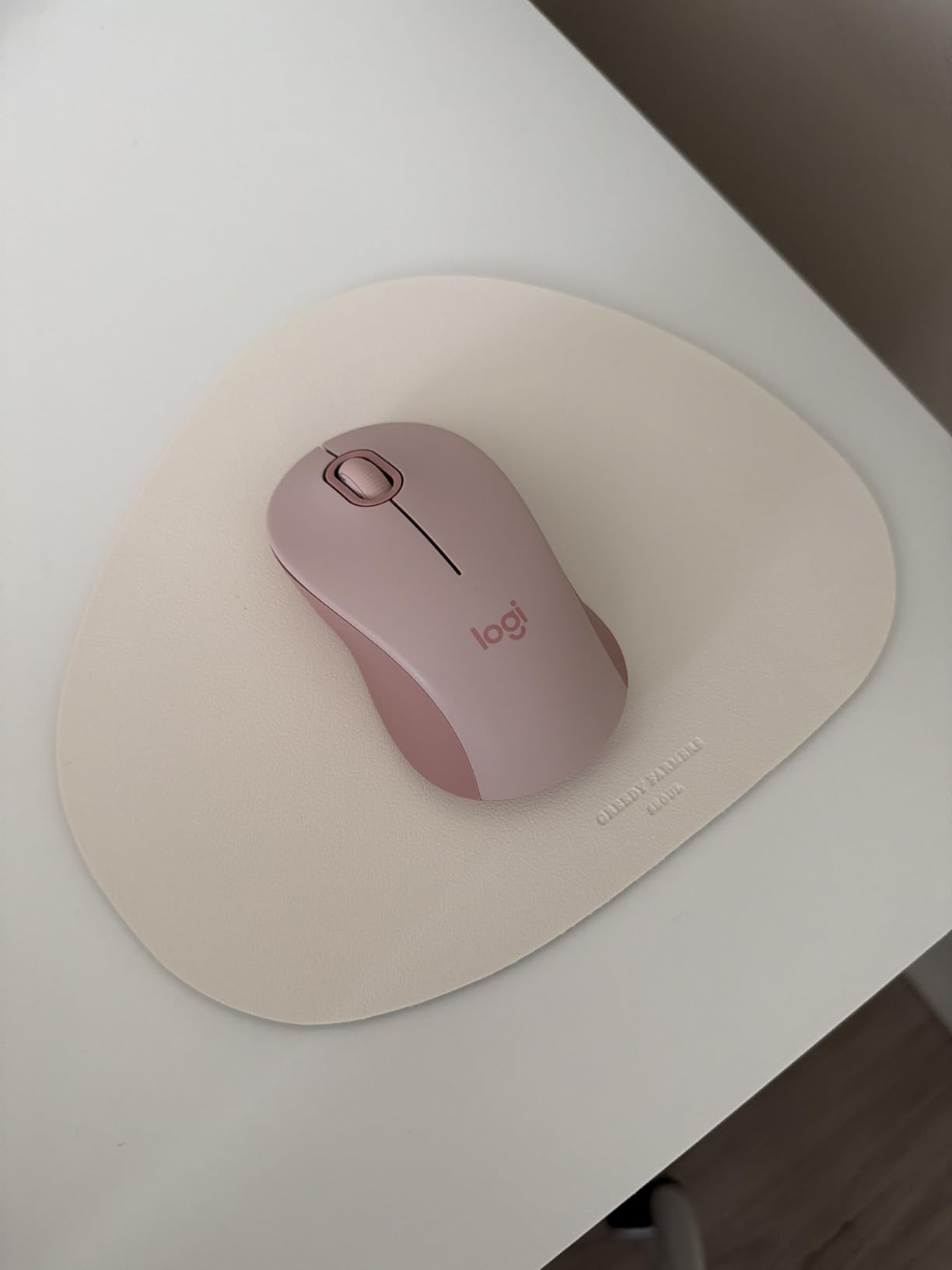 Logitech Signature M550 Wireless Mouse Small to Medium Sized - Off White customer photo 2