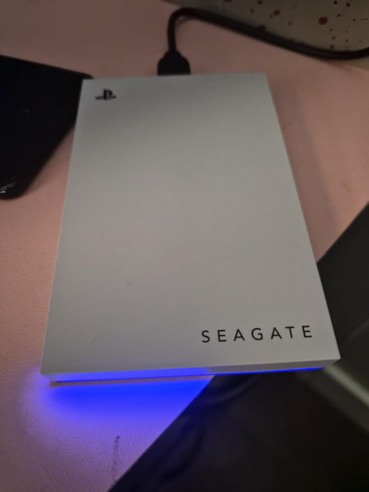 Seagate 2TB Game Drive for PlayStation | USB 3.0 (STLV2000101) | Officially Licensed HDD for PlayStation. Archive PS5 games. Play PS4 games directly. Blue LED. 3-Year Warranty customer photo 1