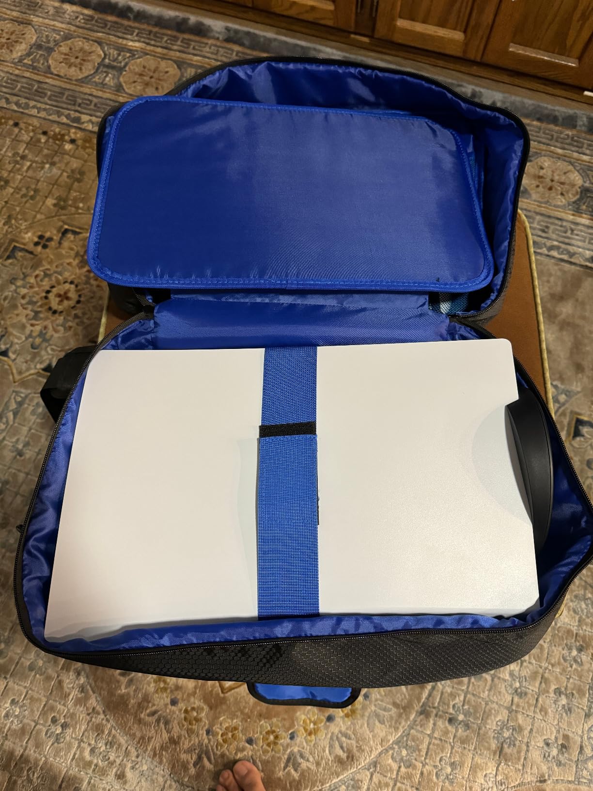 COMECOI Carrying Case for PS5, Travel Case for PS 5 Protective, Large Capacity Storage Bag Compatible with Playstation 5 Disk/ Digital Edition Console, Controllers, Game Cards, Accessories customer photo 1