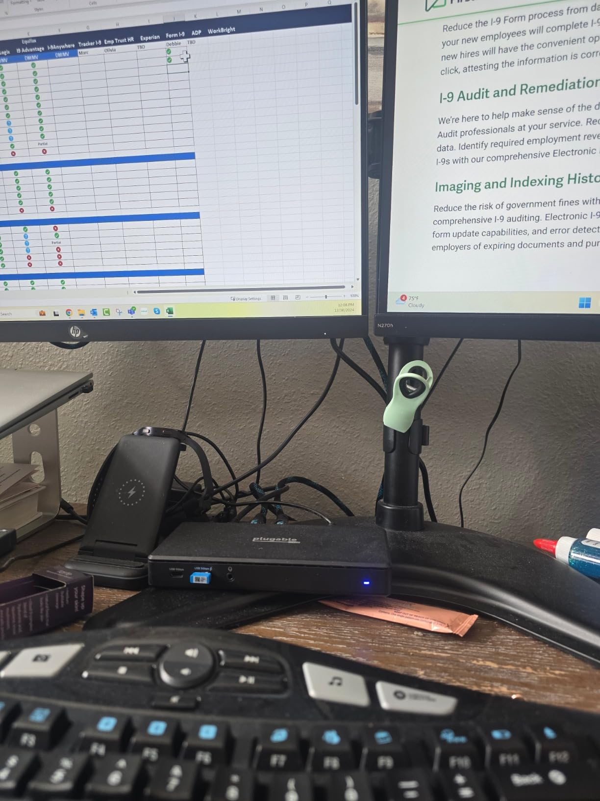 Plugable USB-C Docking Station Dual Monitor 4K 60Hz (2xHDMI), 65W Charging, Gigabit Ethernet, USB-C & 3xUSB-A 5Gbps, Audio, Driverless for Windows/ChromeOS (UD-MSTH2) customer photo 1