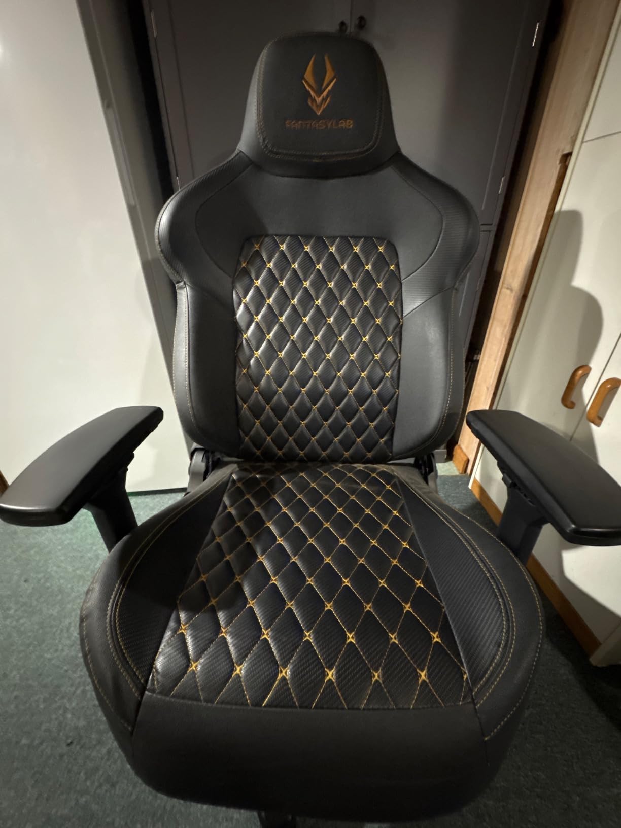 Big and Tall Gaming Chair 440LBS Gaming Chair with Metal Base Memory Foam Lumbar 4D Adjustable Armrest Computer Chair for Heavy People Ergonomic High-Back Computer Chair customer photo 1