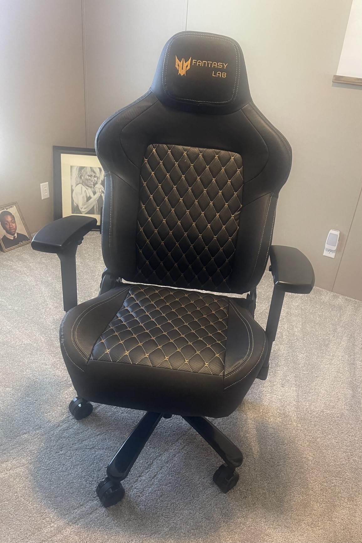 Big and Tall Gaming Chair 440LBS Gaming Chair with Metal Base Memory Foam Lumbar 4D Adjustable Armrest Computer Chair for Heavy People Ergonomic High-Back Computer Chair customer photo 2