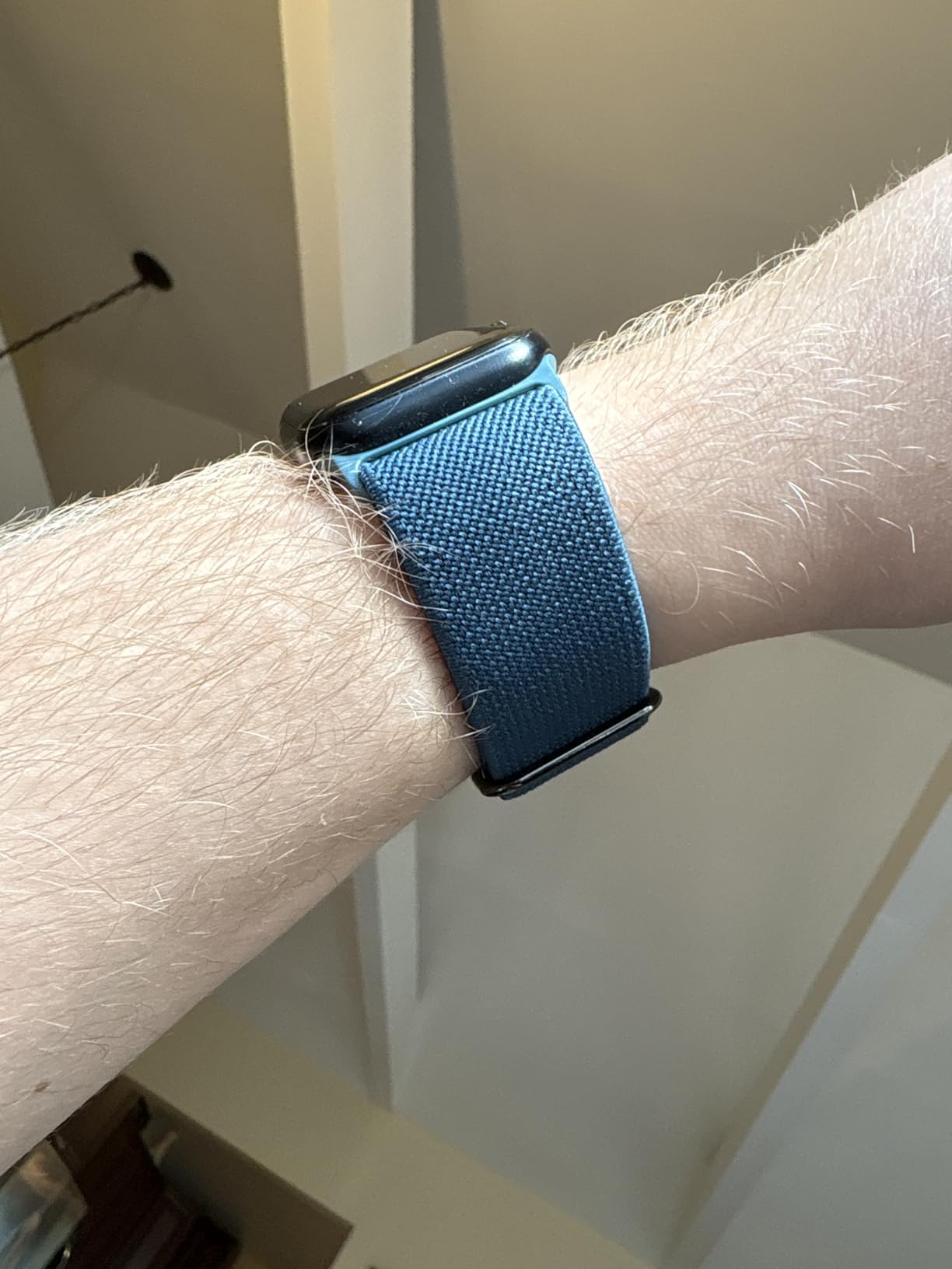 Lerobo Stretchy Solo Loop Compatible with Apple Watch Bands for Women Men | Elastic Nylon Sport Band for iwatch Series 11 10 9 8 7 6 5 4 3 2 1 SE Ultra 38/40/41/42/44/45/46/49mm, Breathable, Adjustable customer photo 1