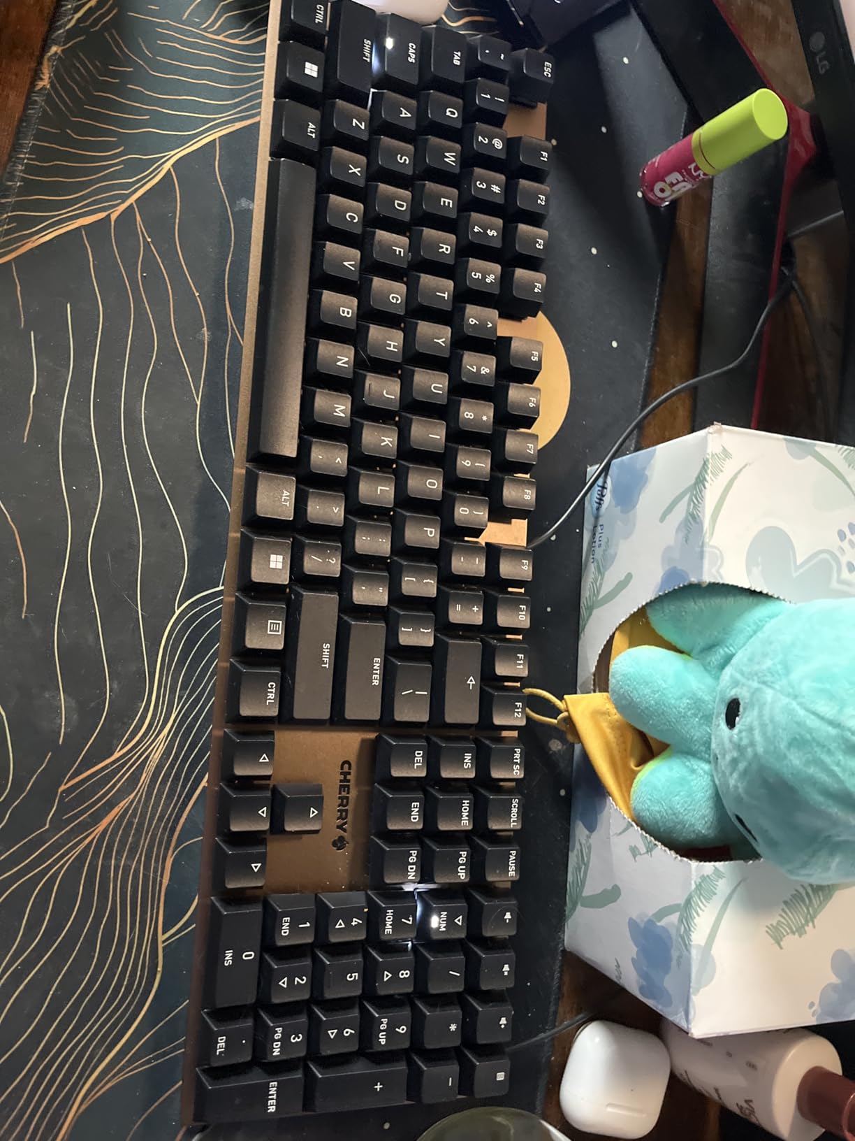 Cherry KC 200 MX Wired Mechanical Office Keyboard MX2A Silent RED Switches, Aluminum Surface, Quiet Keys (Black/Bronze) customer photo 2