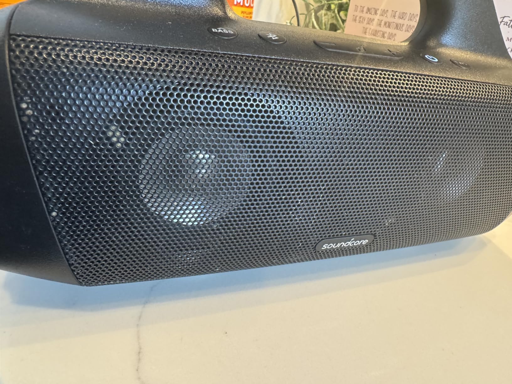 Soundcore Boom 2 by Anker, 80W Outdoor Bluetooth Speaker, 24H Playtime | IPX7 Waterproof, BassUp 2.0 Subwoofer, Floatable, RGB lights, USB-C, Custom EQ via soundcore App, for Camping and Beach (Blue) customer photo 2