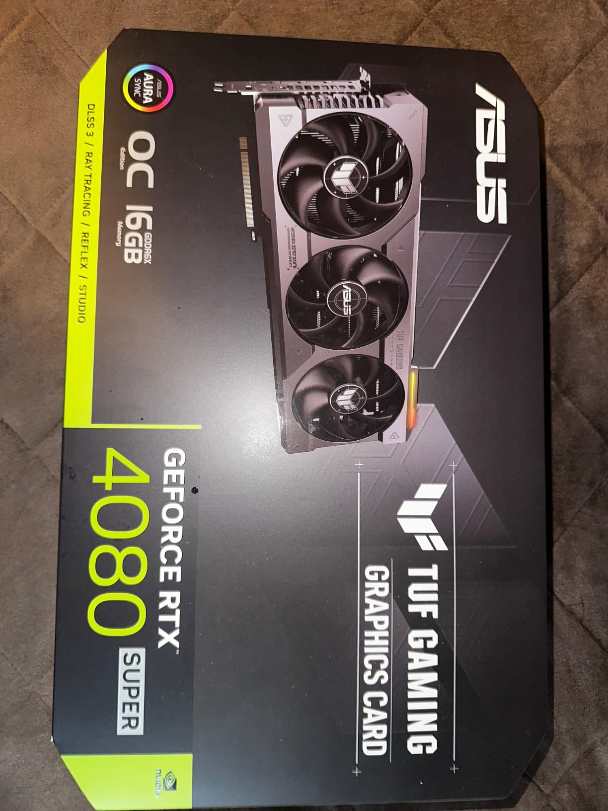 ASUS TUF Gaming NVIDIA GeForce RTX 4080 Super OC Edition Gaming Graphics Card (PCIe 4.0, 16GB GDDR6X, HDMI 2.1a, DisplayPort 1.4a), 3 Year Warranty customer photo 1