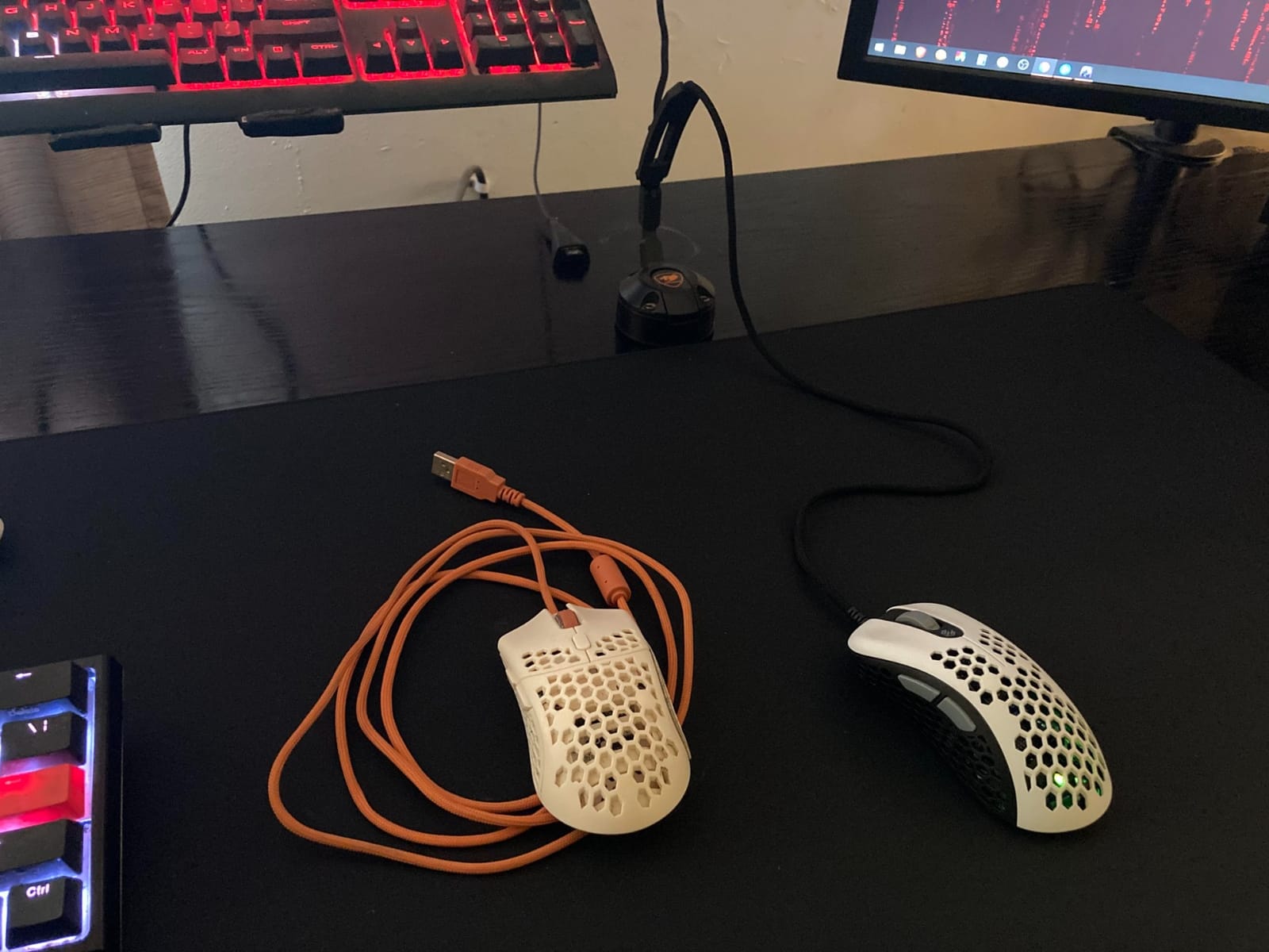 Gwolves Skoll Mini SK-S Black 50g Ultralight Weight Honeycomb Design Ergonomic Gaming Mouse with 3389 Sensor - PTFE Skates - 16,000DPI - Detachable Cable (Black) (Small) customer photo 1