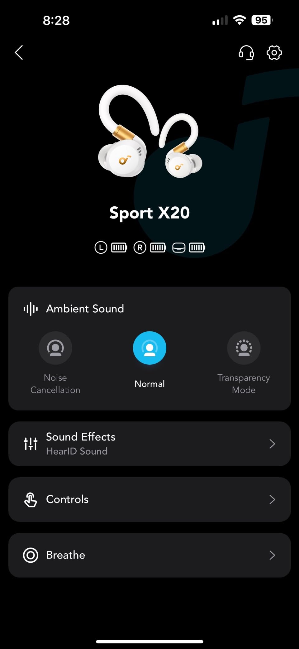 soundcore Sport X20 by Anker Noise Cancelling Workout Earbuds, Ear Hooks customer photo 1