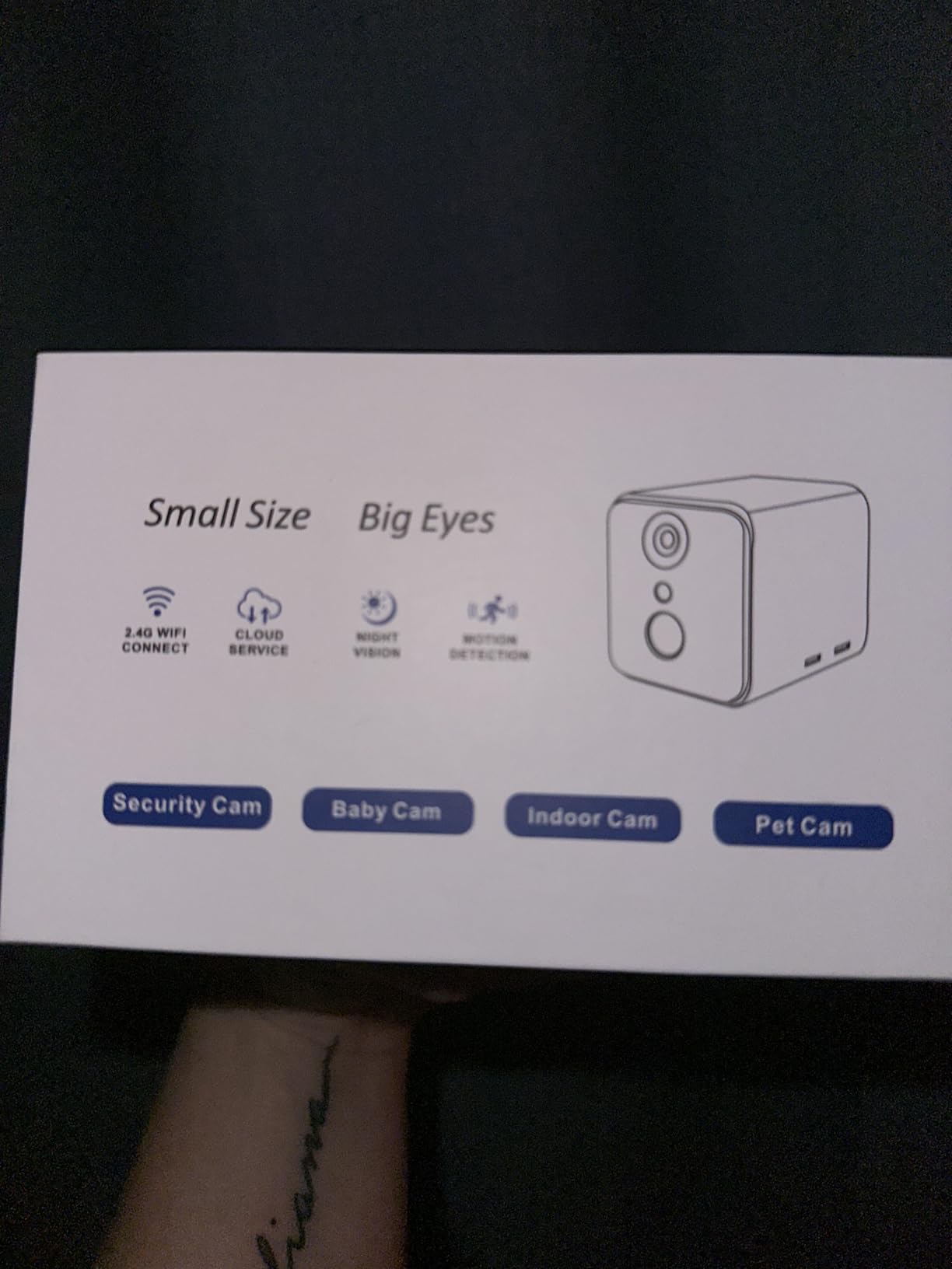 Funstorm 2025 Upgraded Security Camera, 4K HD Mini Nanny Cam for Home with Night Vision, WiFi Indoor Camera, 100 Days Long Battery Life, Motion Detection, Remote Viewing, Wireless Surveillance Cam customer photo 2