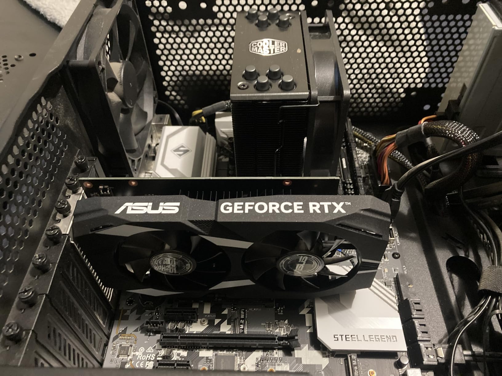 ASUS Dual GeForce RTX 3050 6GB GDDR6 OC Edition Gaming Graphics Card | PCIe 4.0, DLSS 3, HDMI 2.1, DisplayPort 1.4a, DVI-D, IP5X Dust Resistance, Stainless Steel Bracket customer photo 1
