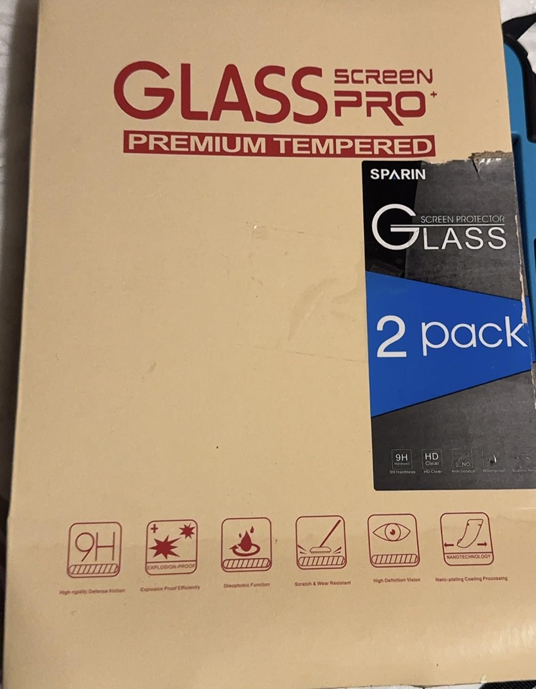 SPARIN Screen Protector for iPad Pro 13 inch M5/M4(8th/7th Gen,2025/2024) | 2 Pack HD Clear 9H Tempered Glass Film with Face ID & Apple Pencil Pro Compatible, High Sensitivity Case Friendly customer photo 1