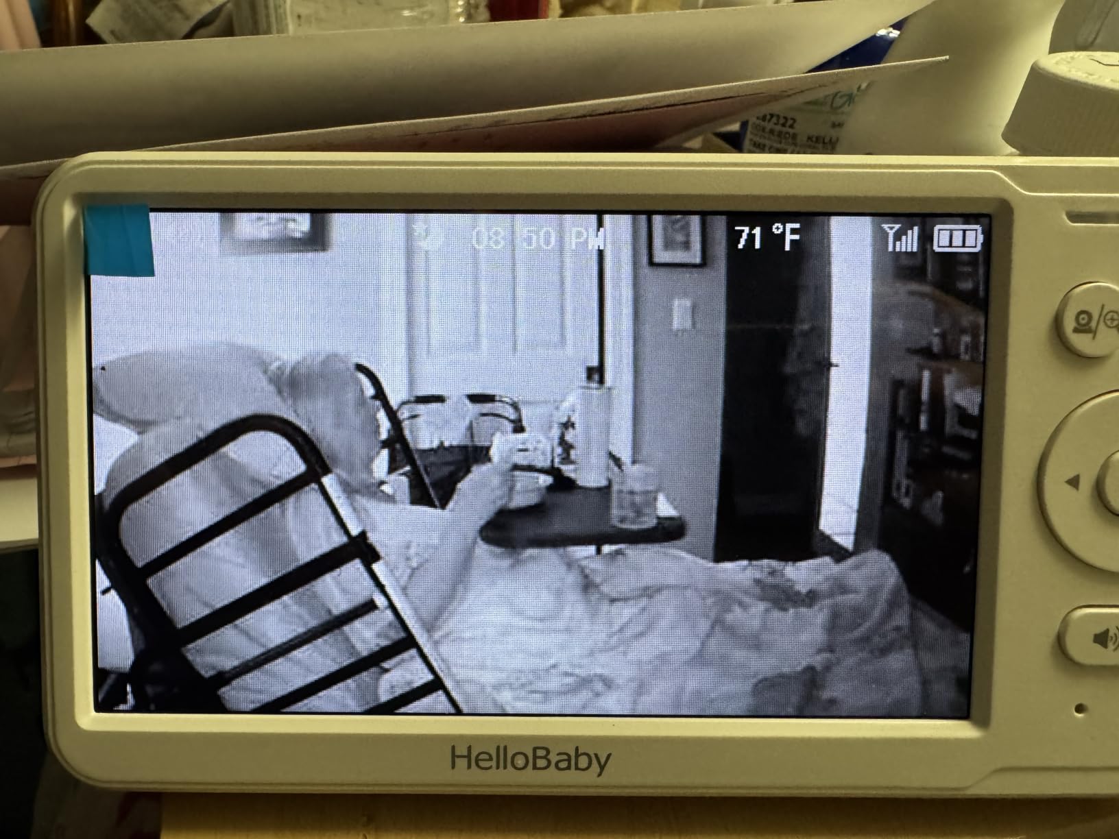 HelloBaby 6'' No WiFi Video Baby Monitor with Camera Audio, 30H Battery | World's First 6