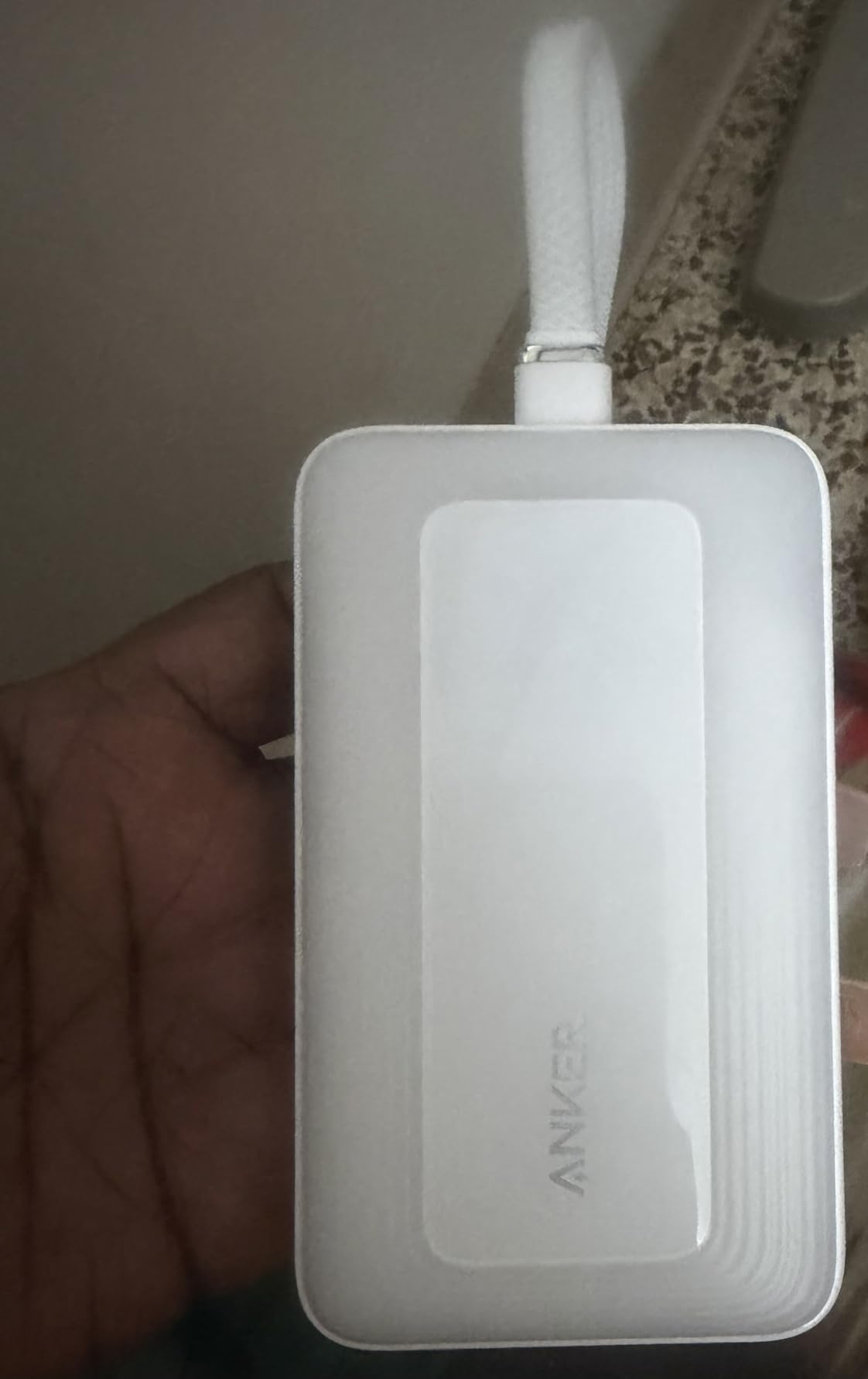 Anker Portable Charger, 10,000mAh 30W Power Bank, USB-C in and Out Fast Charging Battery Pack, Travel Essential Phone Power Bank, for iPhone 17/16, Galaxy and More (White, 10000, Milliamp Hours) customer photo 1