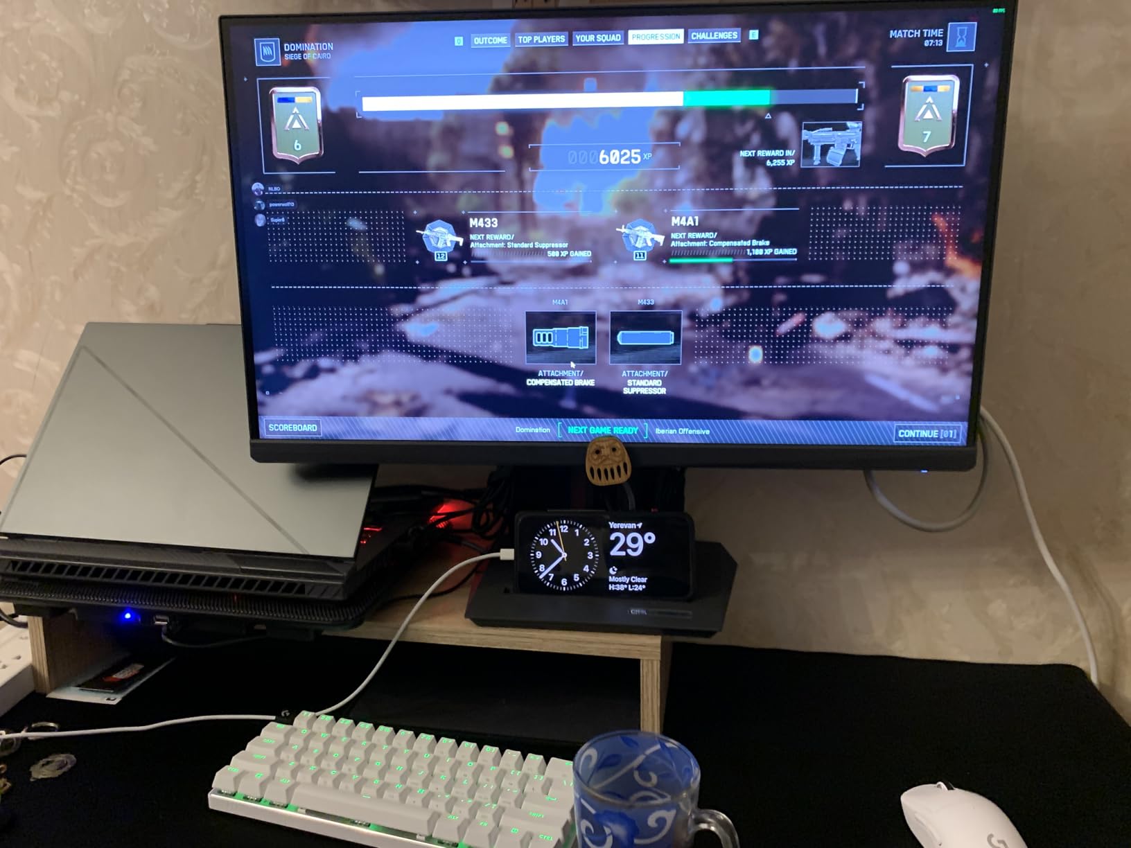 ASUS ROG XG27UCG 27 Inch 4K 160Hz USB-C G-SYNC Gaming Monitor | Dual Mode FHD 320Hz, 1ms, FDisplayHDR 400, DCI-P3 99%, Fast IPS, ELMB Sync, Tripod Socket, FreeSync Premium for PS5 and Xbox customer photo 1