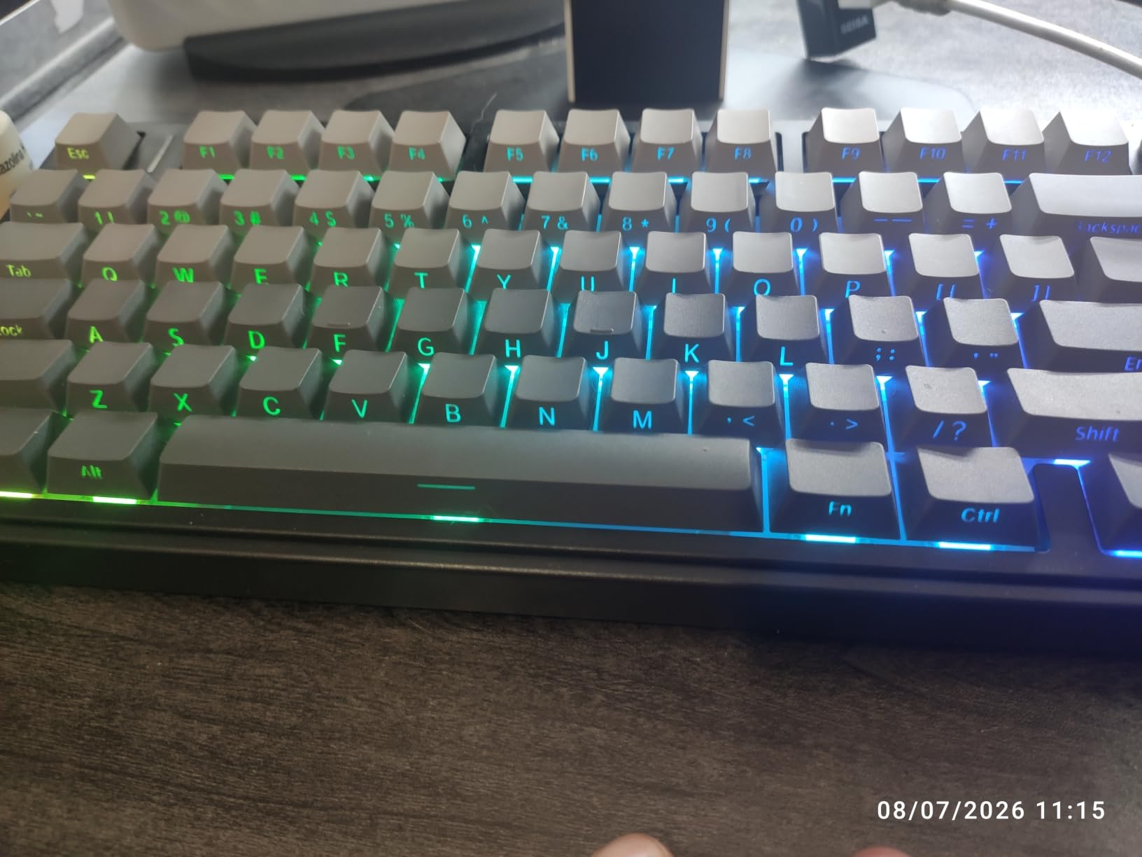 AULA F75 Pro Wireless Mechanical Keyboard,75% Hot Swappable Custom Keyboard with Knob,RGB Backlit,Pre-lubed Reaper Switches,Side Printed PBT Keycaps,2.4GHz/USB-C/BT5.0 Mechanical Gaming Keyboards customer photo 1