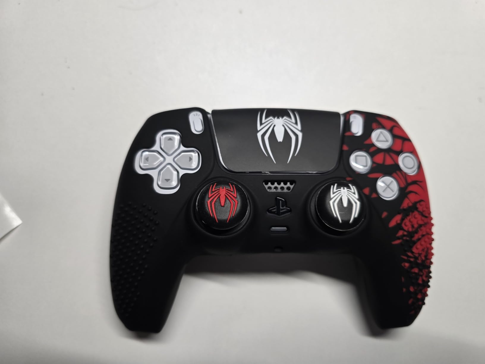 Darno Anti-Slip Skin for Ps5 Controller, Ps5 Controller Accessories - Soft Silicone Protective Cover Case with Touch Pad Stickers (Spider-Man 2 Theme) customer photo 2