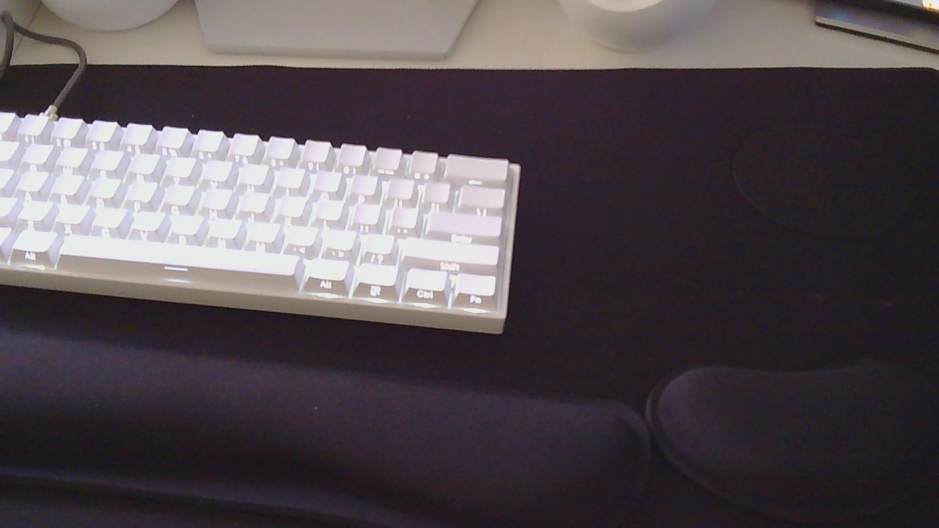 Large Mouse Pad and Keyboard Wrist Rest, Desk Pad for Keyboard and Mouse, 4-in-1 Large Gaming Mouse Pad with Wrist Support, Desk Mat for Home Office Study Game-Black customer photo 2