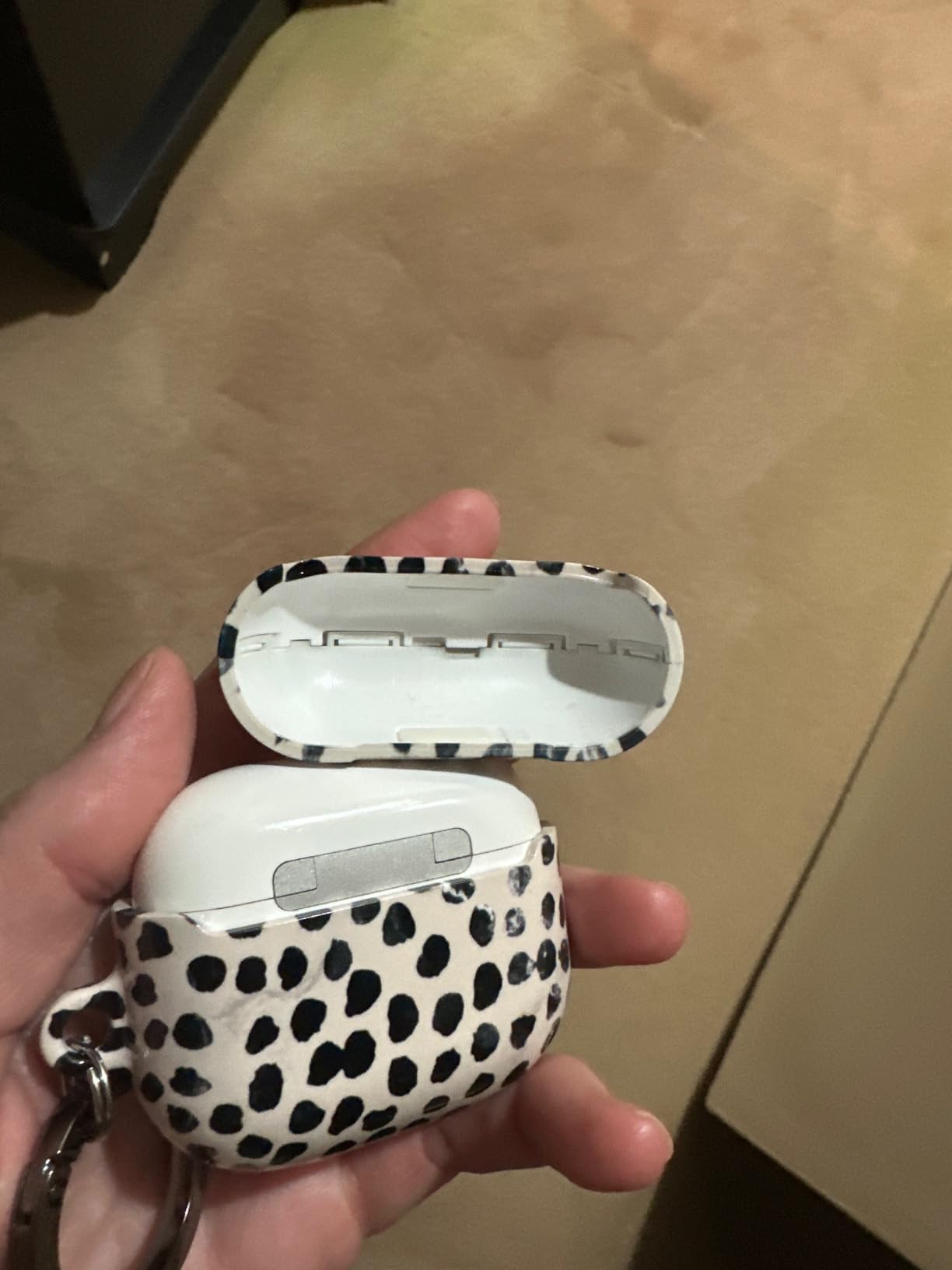 Burga Airpod Hardcase Compatible with Apple Airpods 3 Charging Case, Blue Lines Aesthetic Pattern - Protective Hard Plastic Case customer photo 1