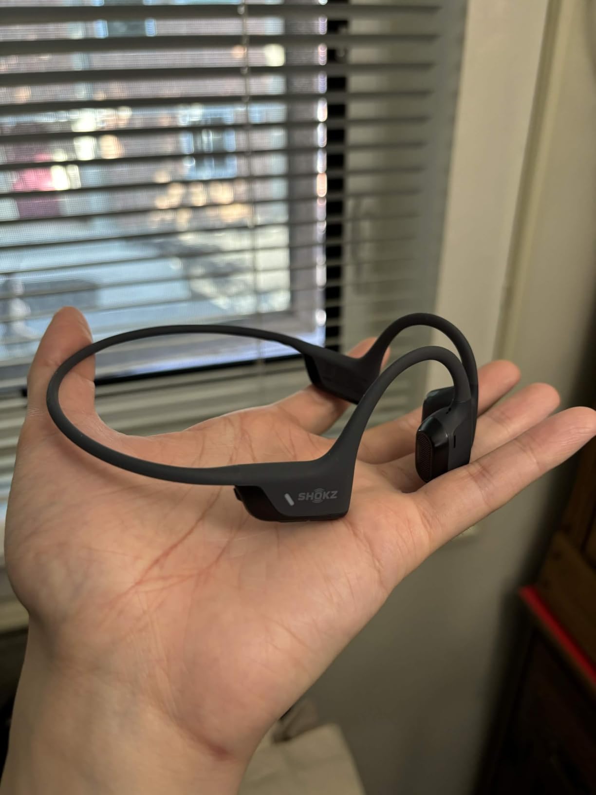 SHOKZ OpenRun Pro 2 Bone Conduction Bluetooth Sport Headphones, Black | Bundle with Reflective Strip; DualPitch premium sound; Open ear awareness; Smart Mic; IP55; 12H battery; Running/Cycling/Hiking customer photo 2