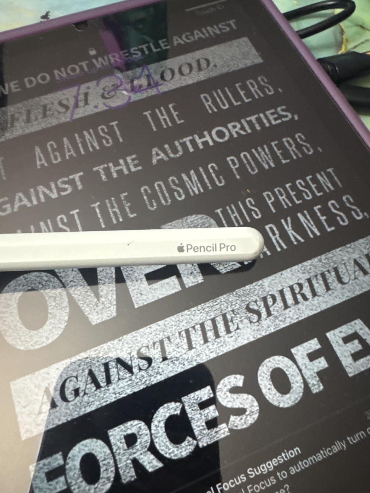 Apple Pencil Pro: Latest Model - Device Compatibility Check Required | Pixel-Perfect Precision, Tilt & Pressure Sensitivity, Perfect for Note-Taking, Drawing, and Art. Charges & Pairs Magnetically customer photo 2