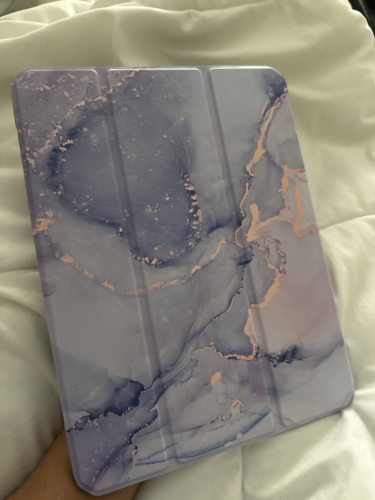 Fintie Hybrid Slim Clear Case for iPad Pro 11-inch (M5) 2025 / (M4) 2024 | Shockproof Cover with Transparent Back Shell, Viewing & Typing Angles, Pencil Holder, Auto Wake/Sleep, Lilac Purple customer photo 1