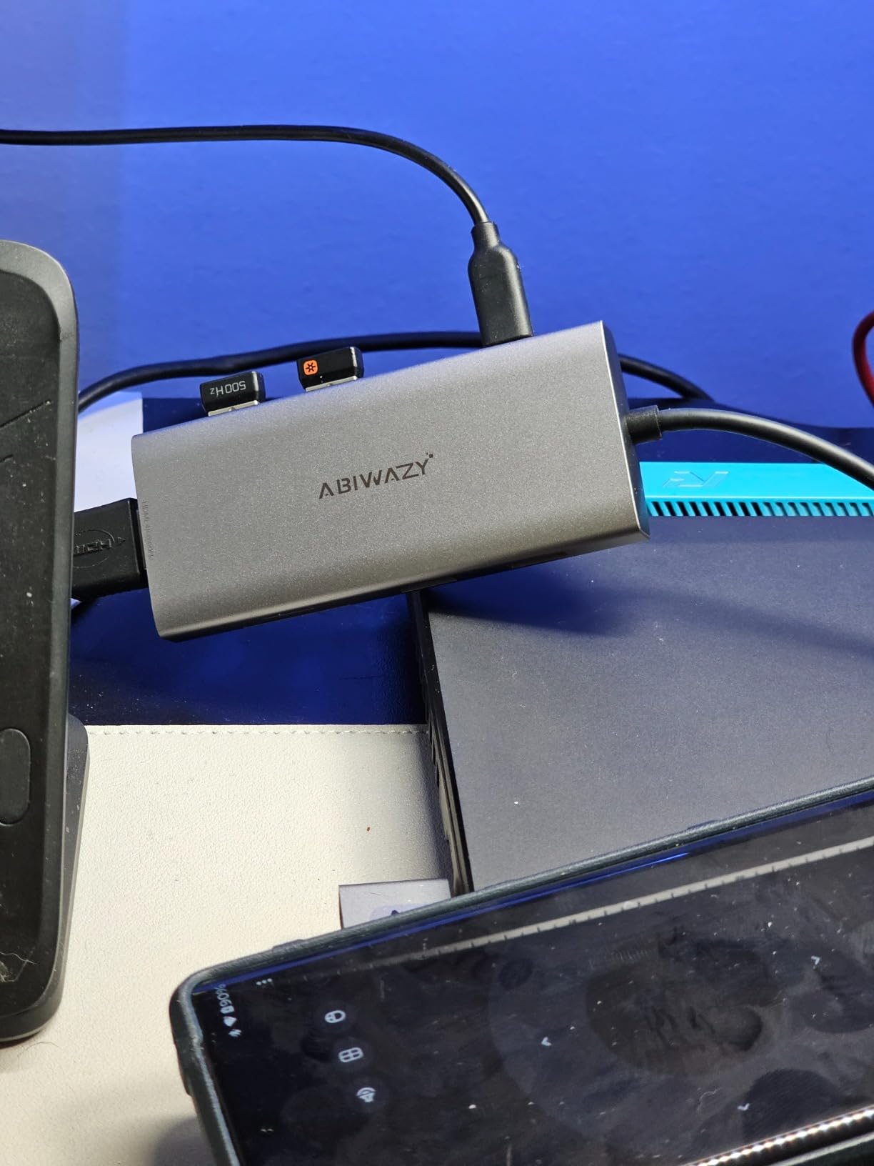 USB C Docking Station Dual Monitor, ABIWAZY 15 in 1 Laptop Docking Station, 8K DP, Dual HDMI 4K@60Hz, 1Gbps Ethernet, 100W PD, Screen Button, USB-C Data Ports & SD/Micro SD, USB C Hub for HP/Dell/Lenovo customer photo 1
